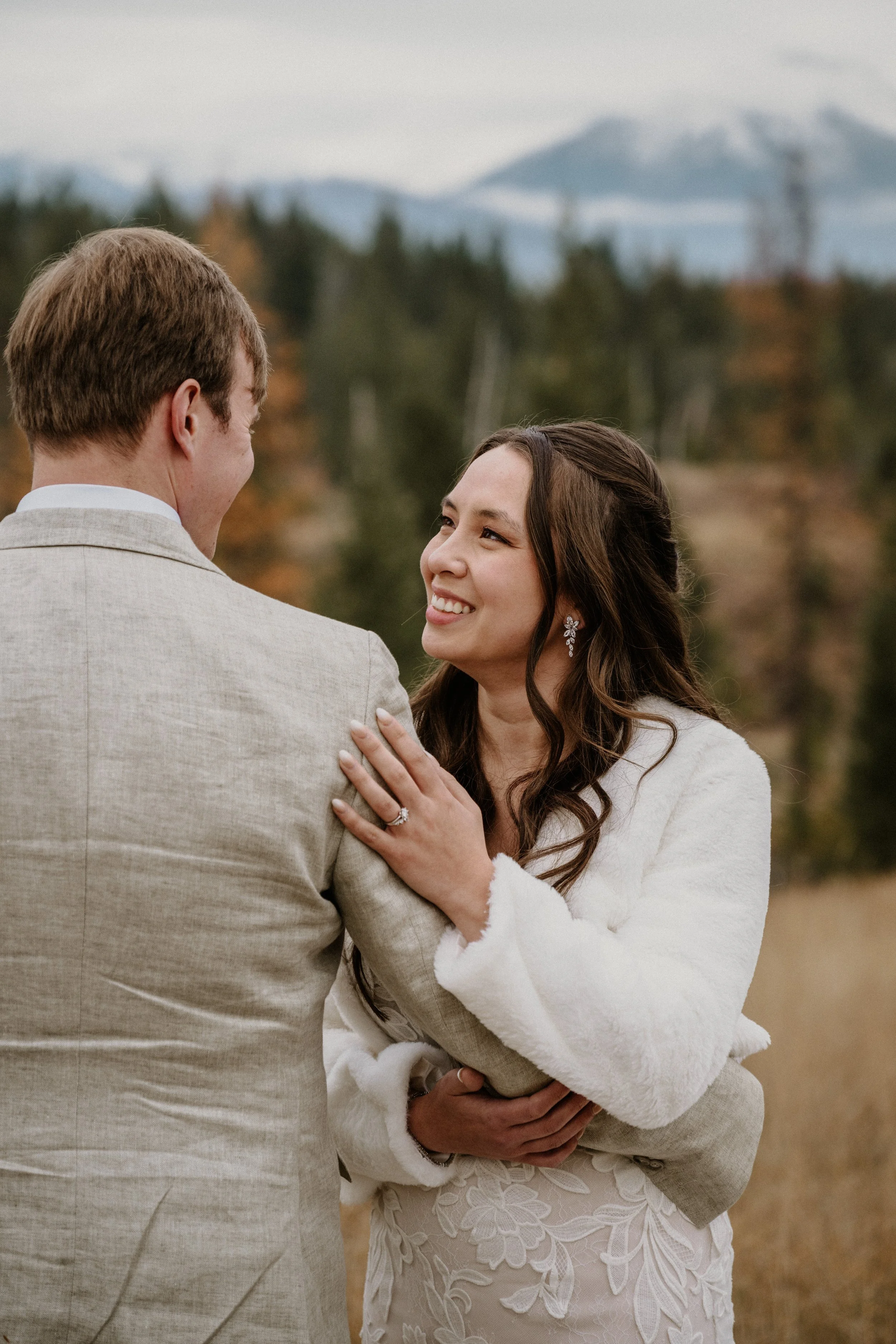 Documentary winter elopement photography in Glacier National Park by Stan Todorov