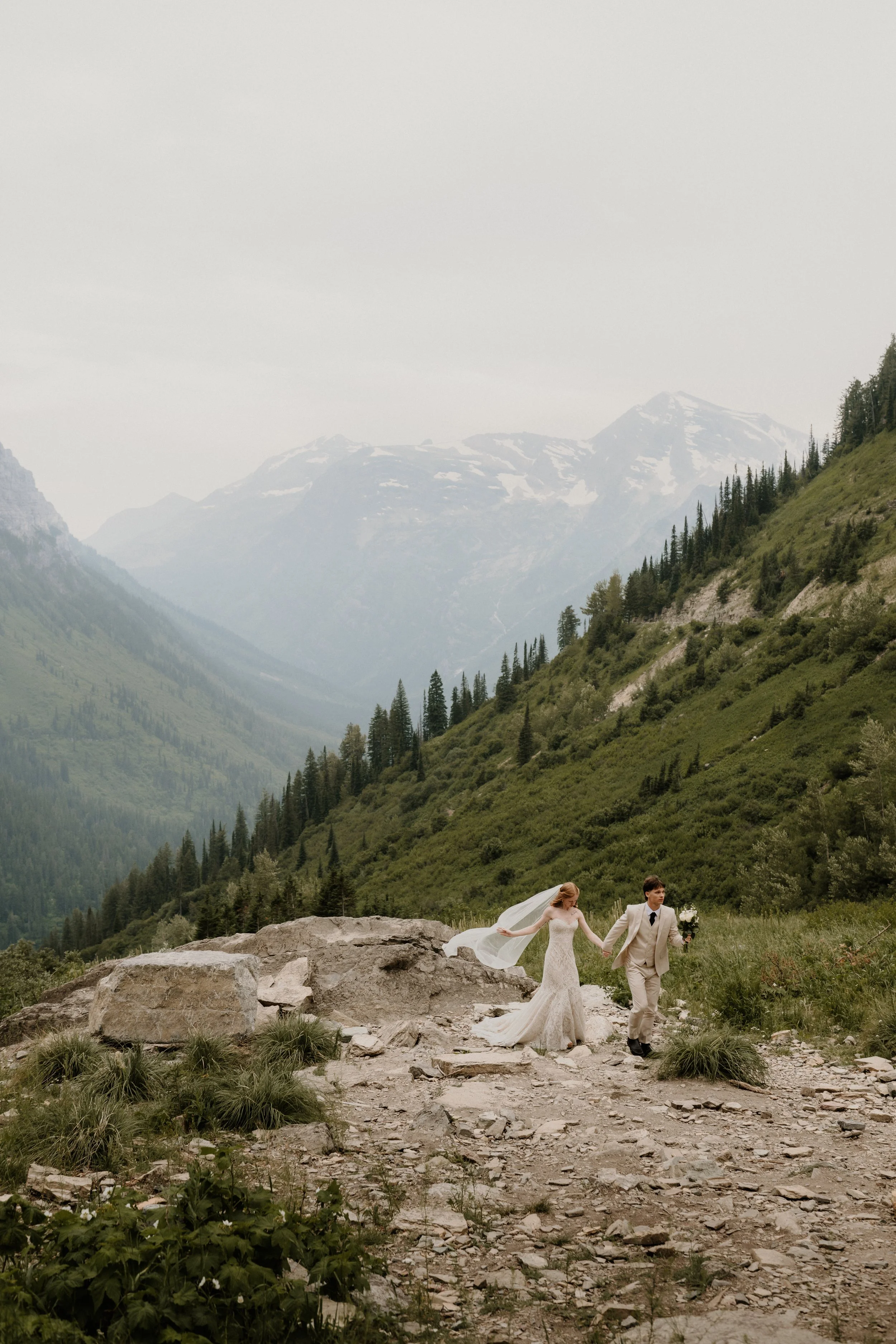 Glacier National Park elopement photographed by Stan Todorov