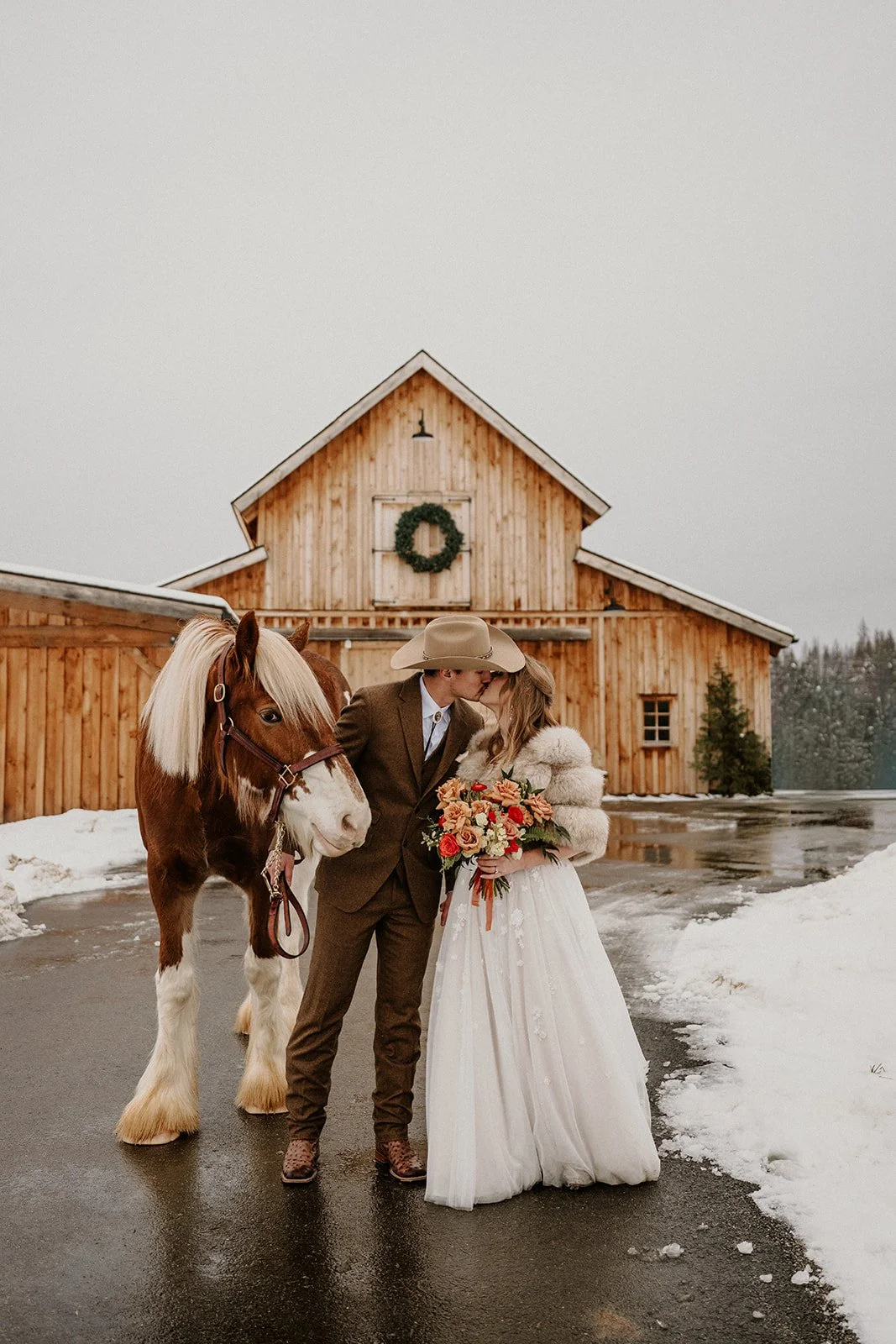Glacier National Park elopement photographer capturing intimate Montana wedding ceremony