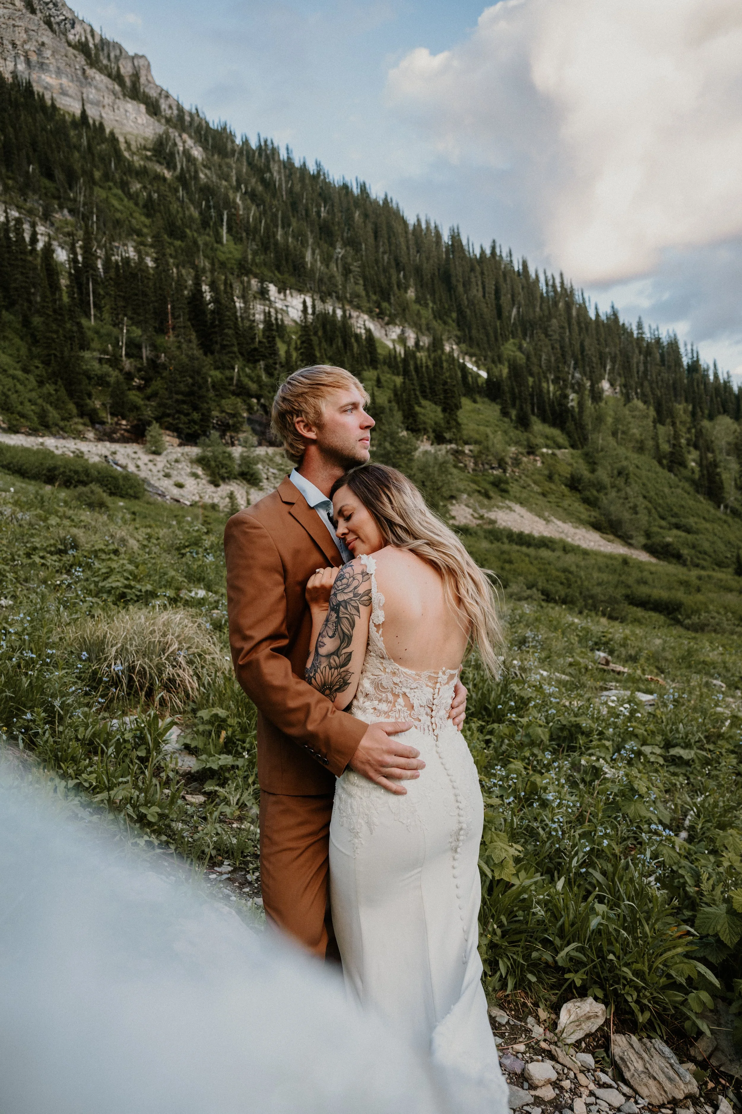 Janet and Jordan at Big Bend in Glacier National Park
