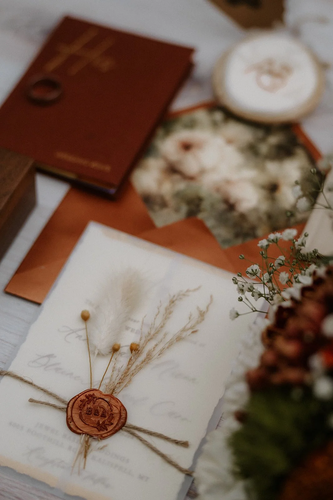 Wedding ceremony outdoors in Montana