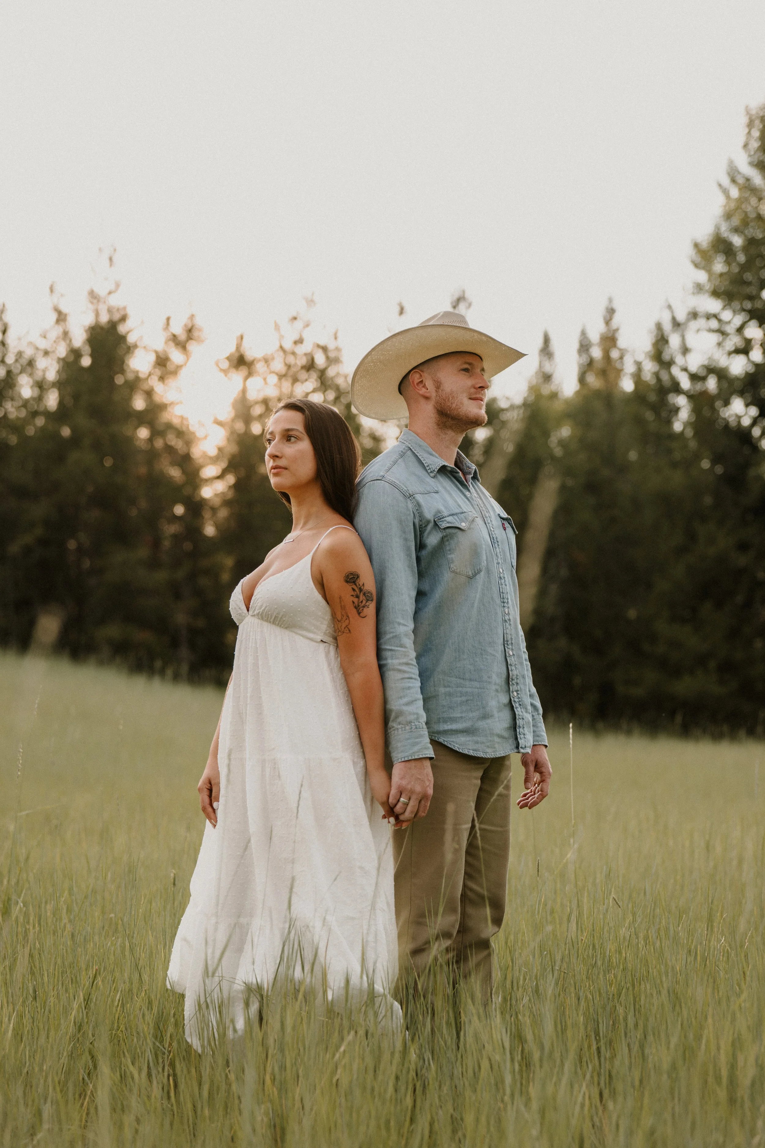 Engagement photography session in the Flathead Valley, Whitefish Montana