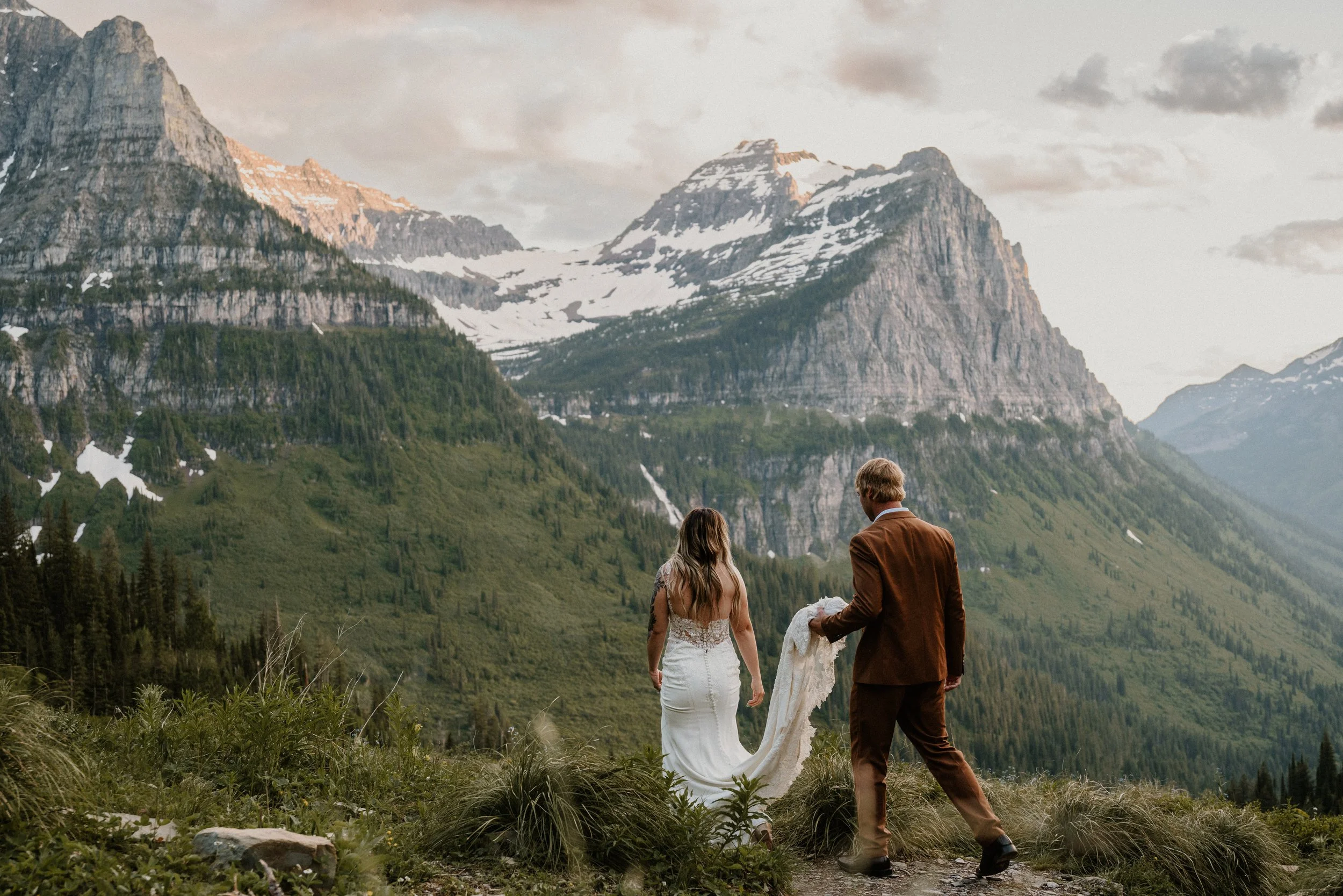 Janet and Jordan at Big Bend in Glacier National Park