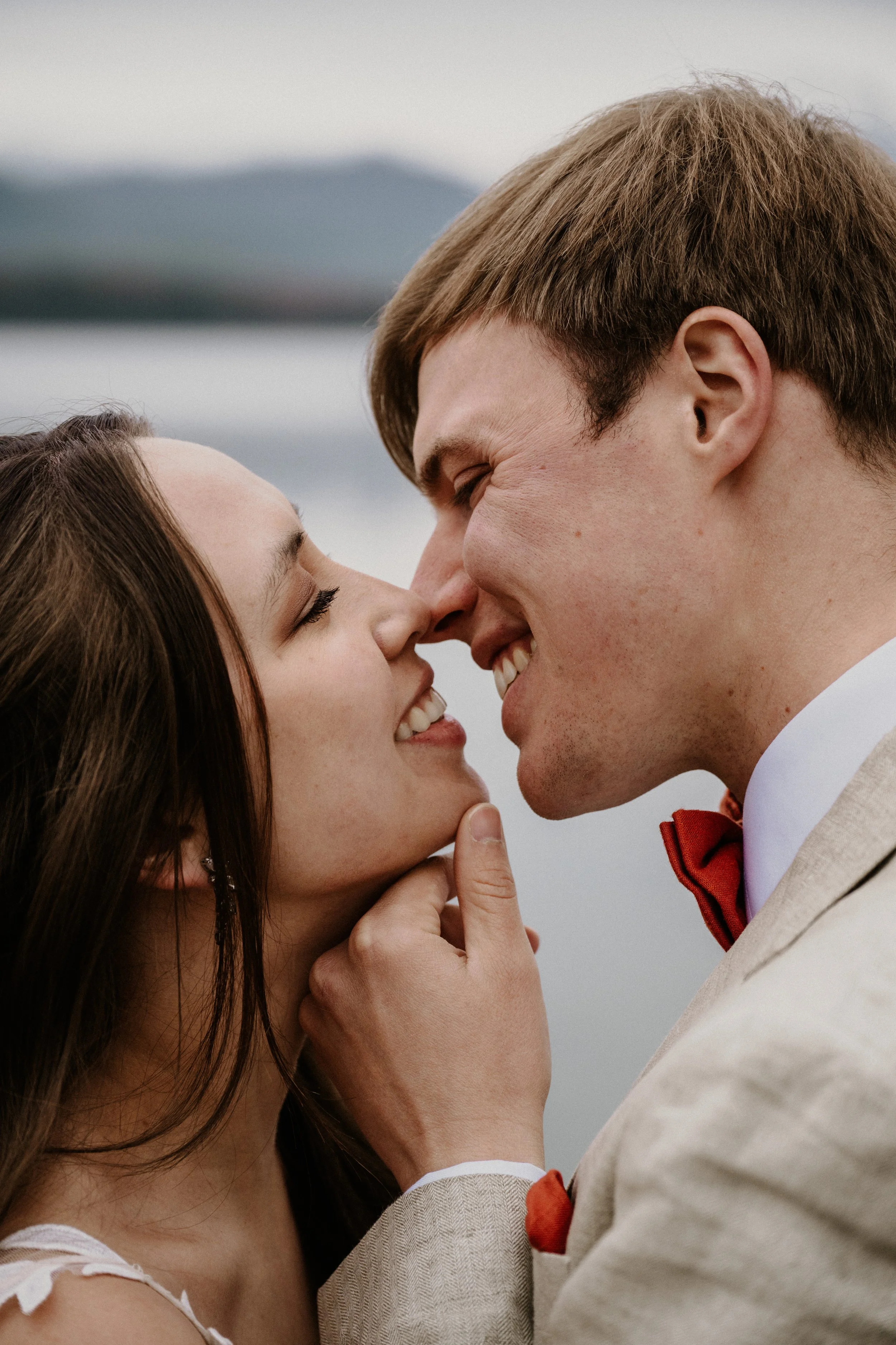 Winter elopement in Glacier National Park photographed by Stan Todorov