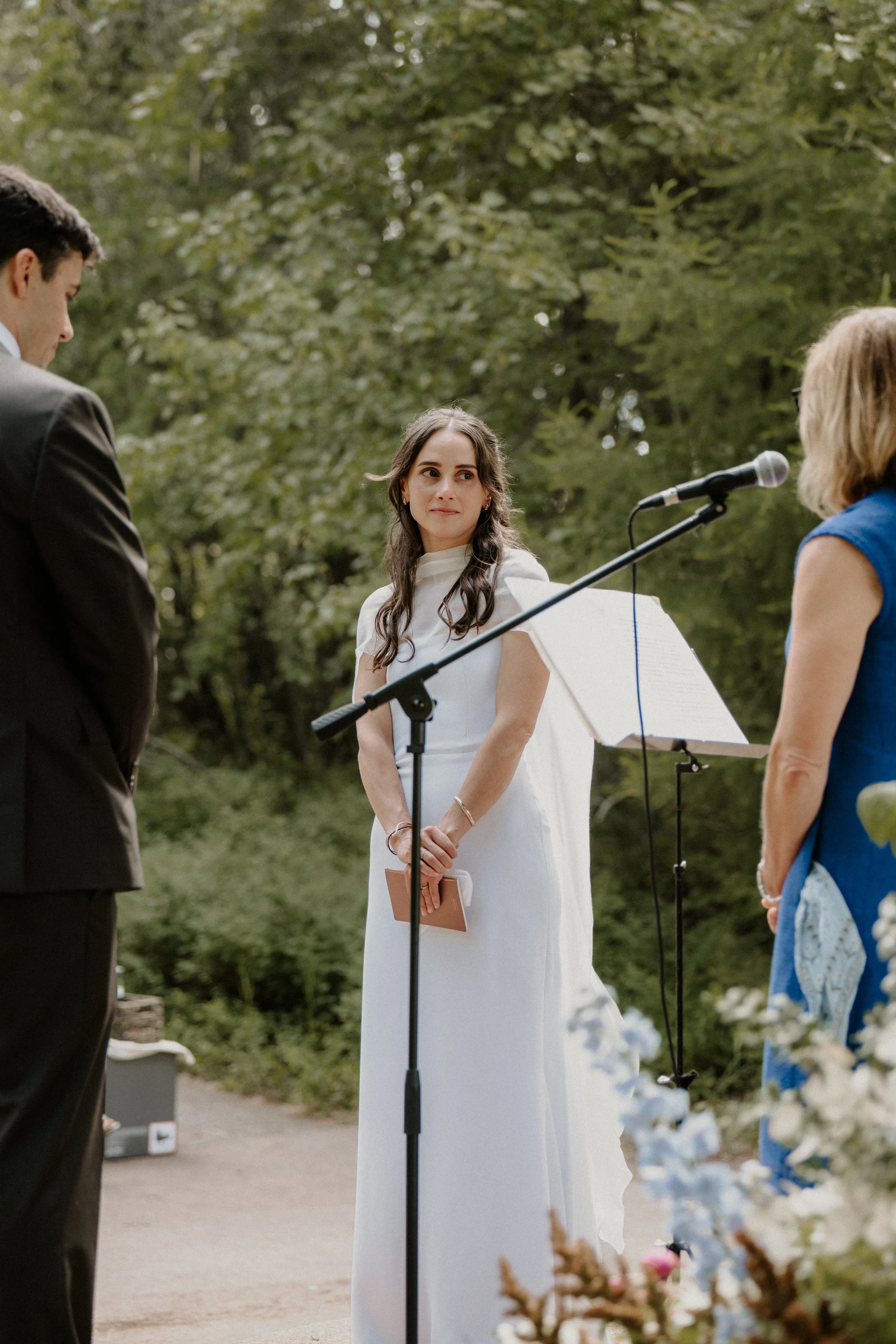 Wedding party at Apgar Amphitheater in Glacier National Park