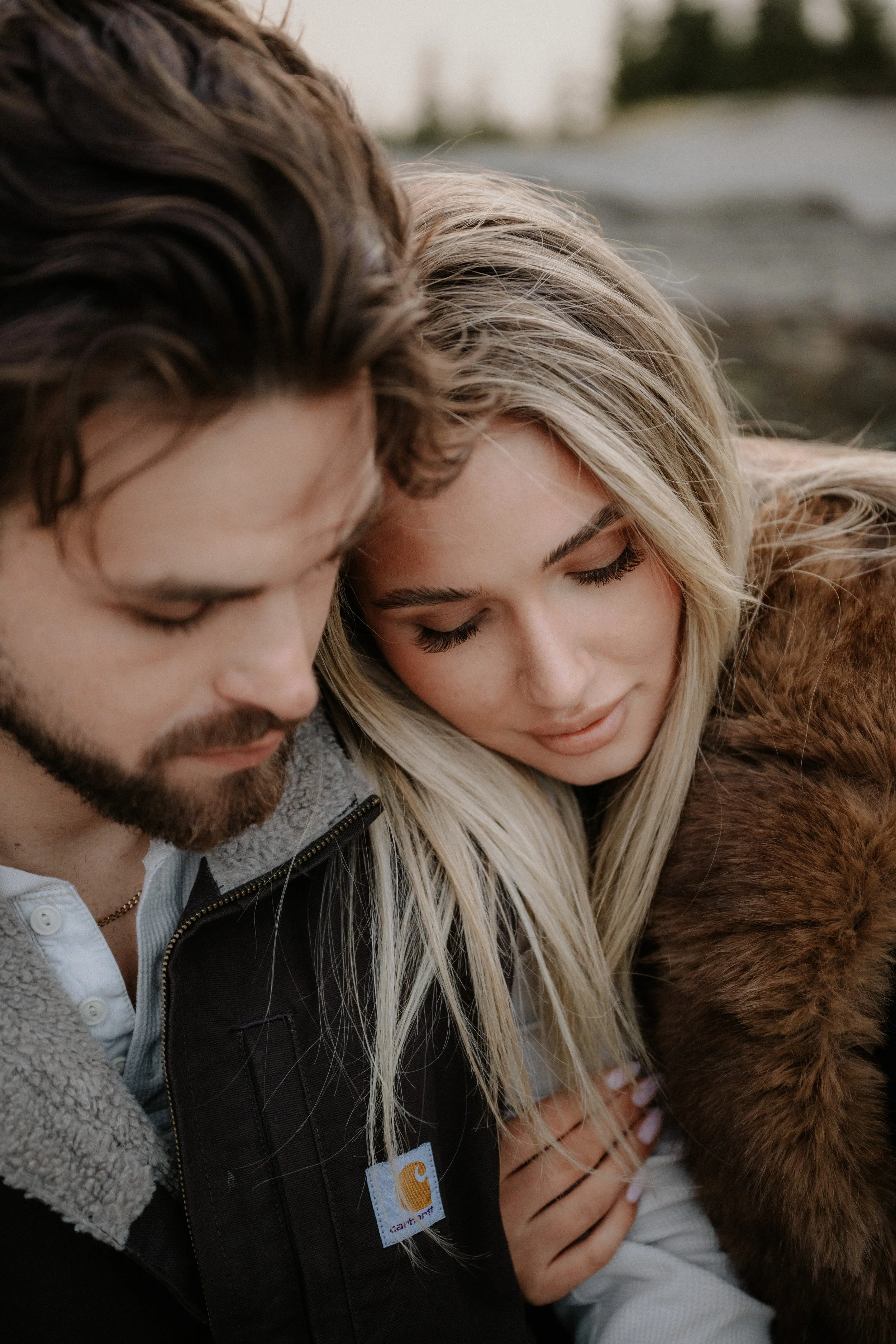 Newly engaged at Sun Point, Glacier National Park proposal photographer