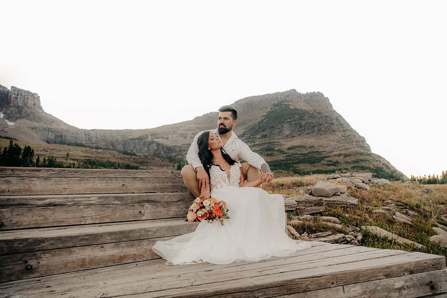 Glacier National Park elopement photographed by Stan Todorov, Montana elopement photographer