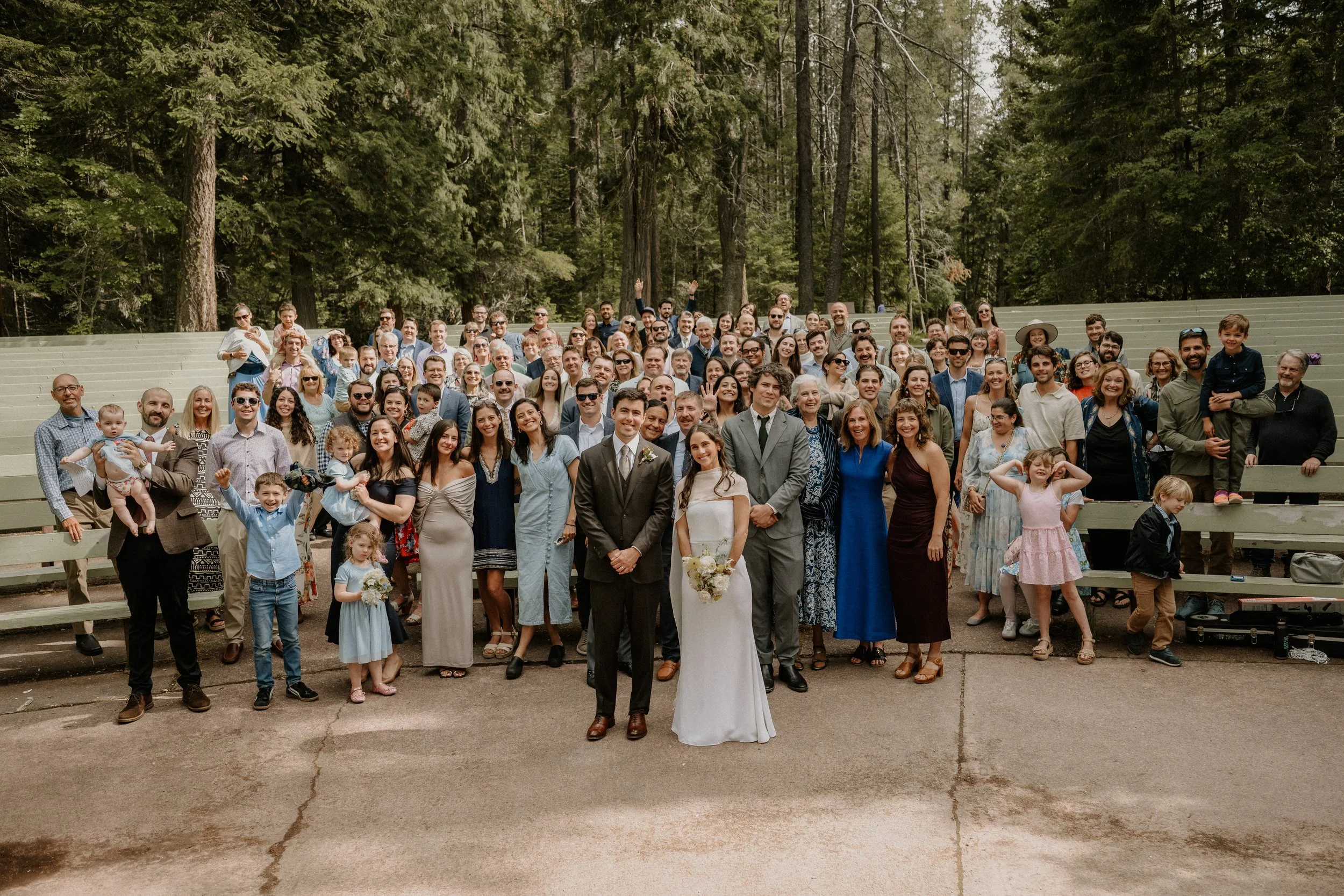 Montana wedding photos at Apgar Village in Glacier