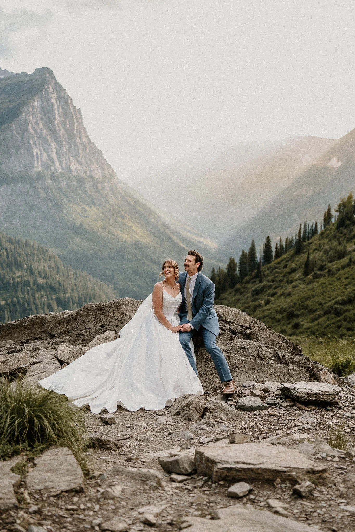 Elopement in Glacier National Park photographed by Stan Todorov