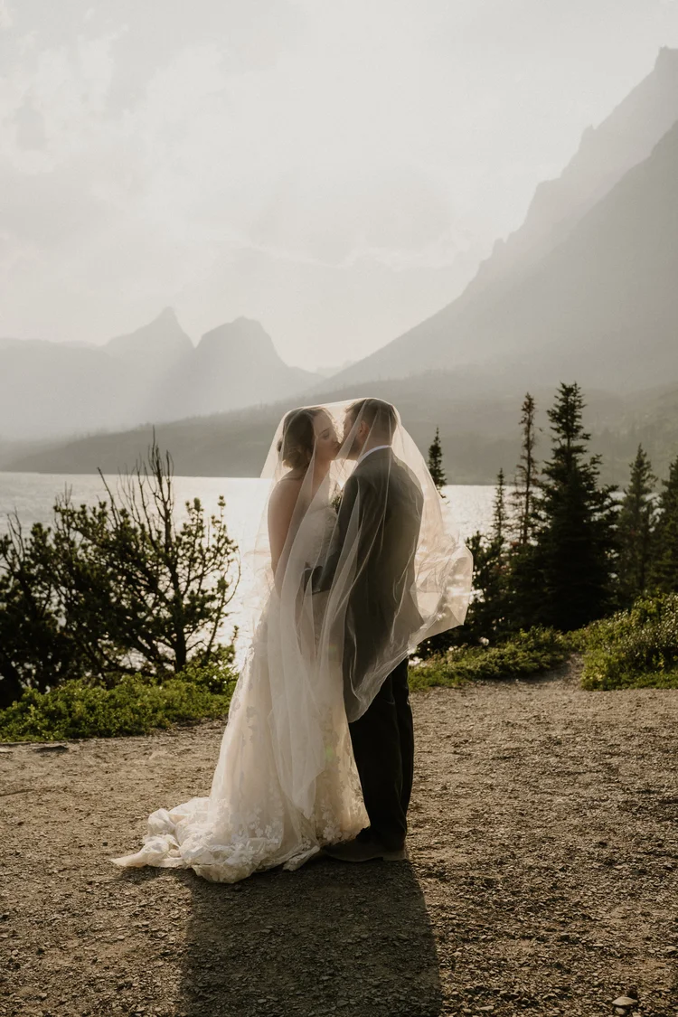 Wedding content creation on a Montana wedding day