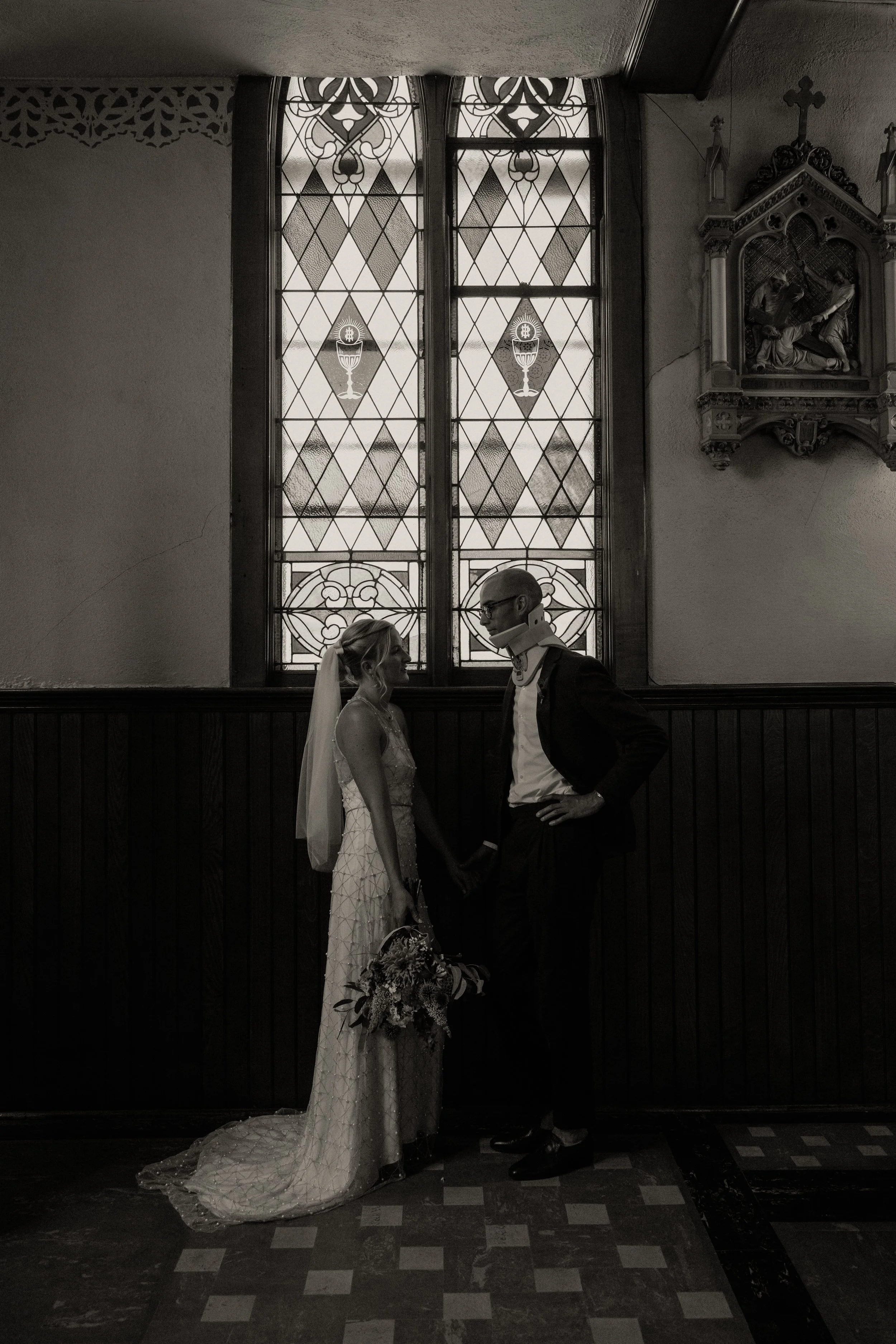 Documentary wedding moment, Hotel Finlen, Butte