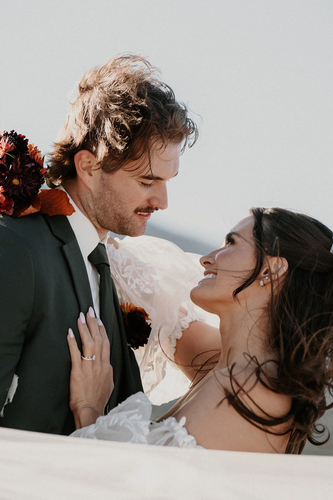 Styled picnic in a mountain meadow at a Glacier National Park elopement
