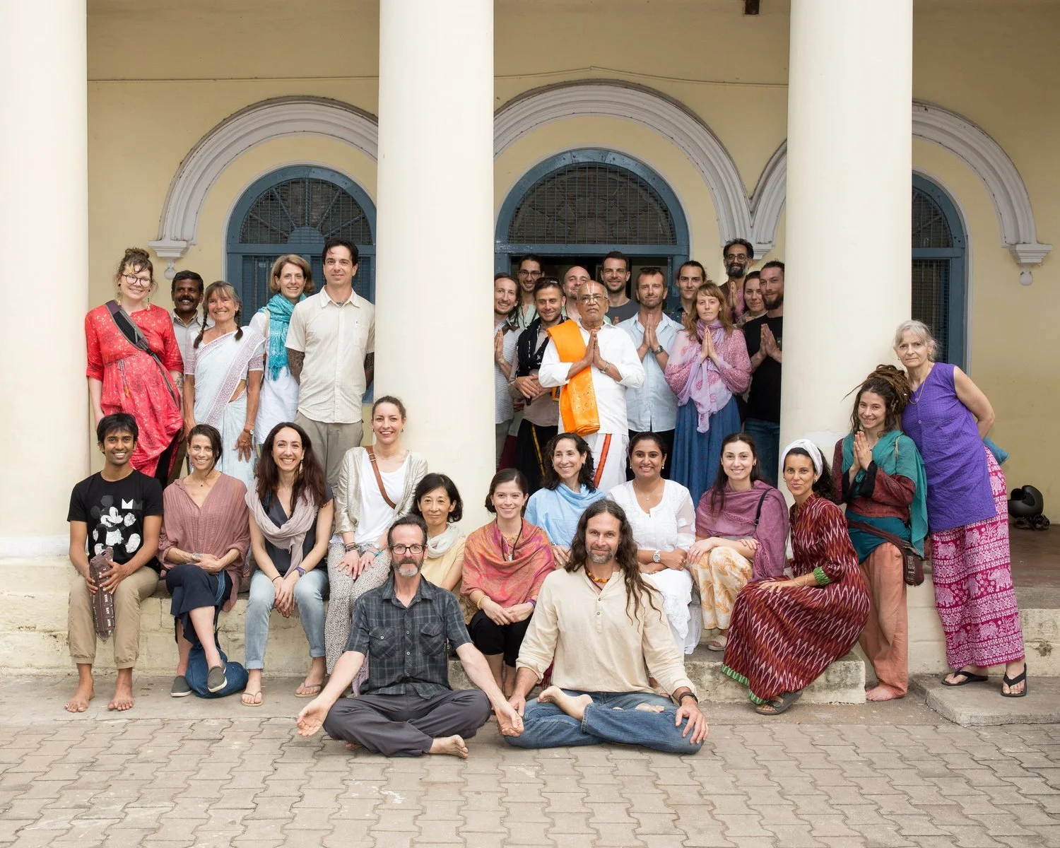 A gathering during the Mysore Yoga Conference