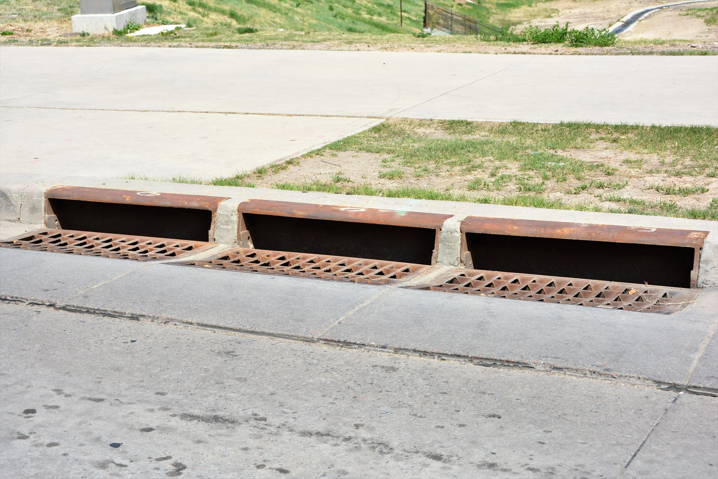 Inlet and storm drain structure work