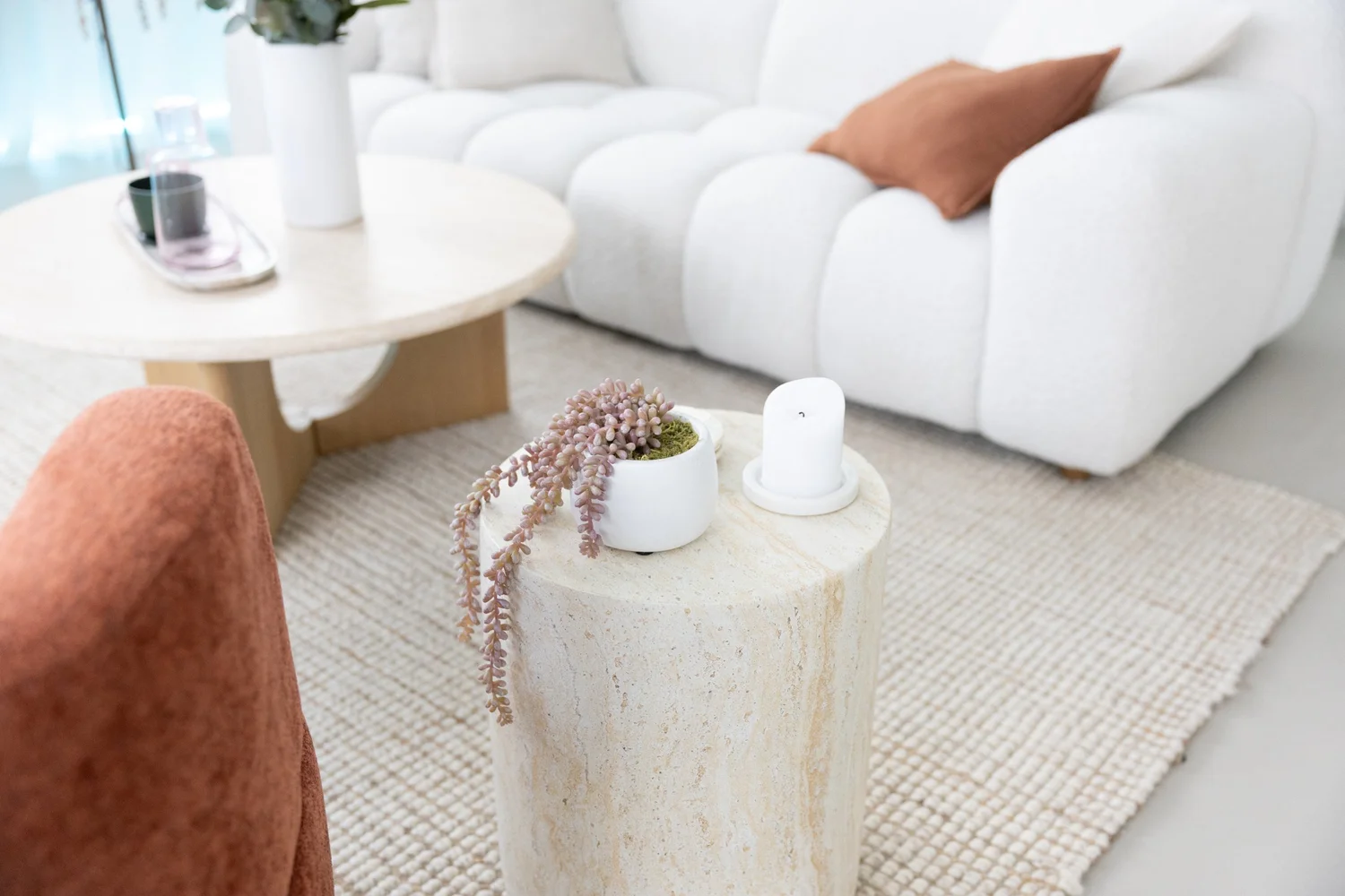 Styled detail in the MSE HQ client lounge