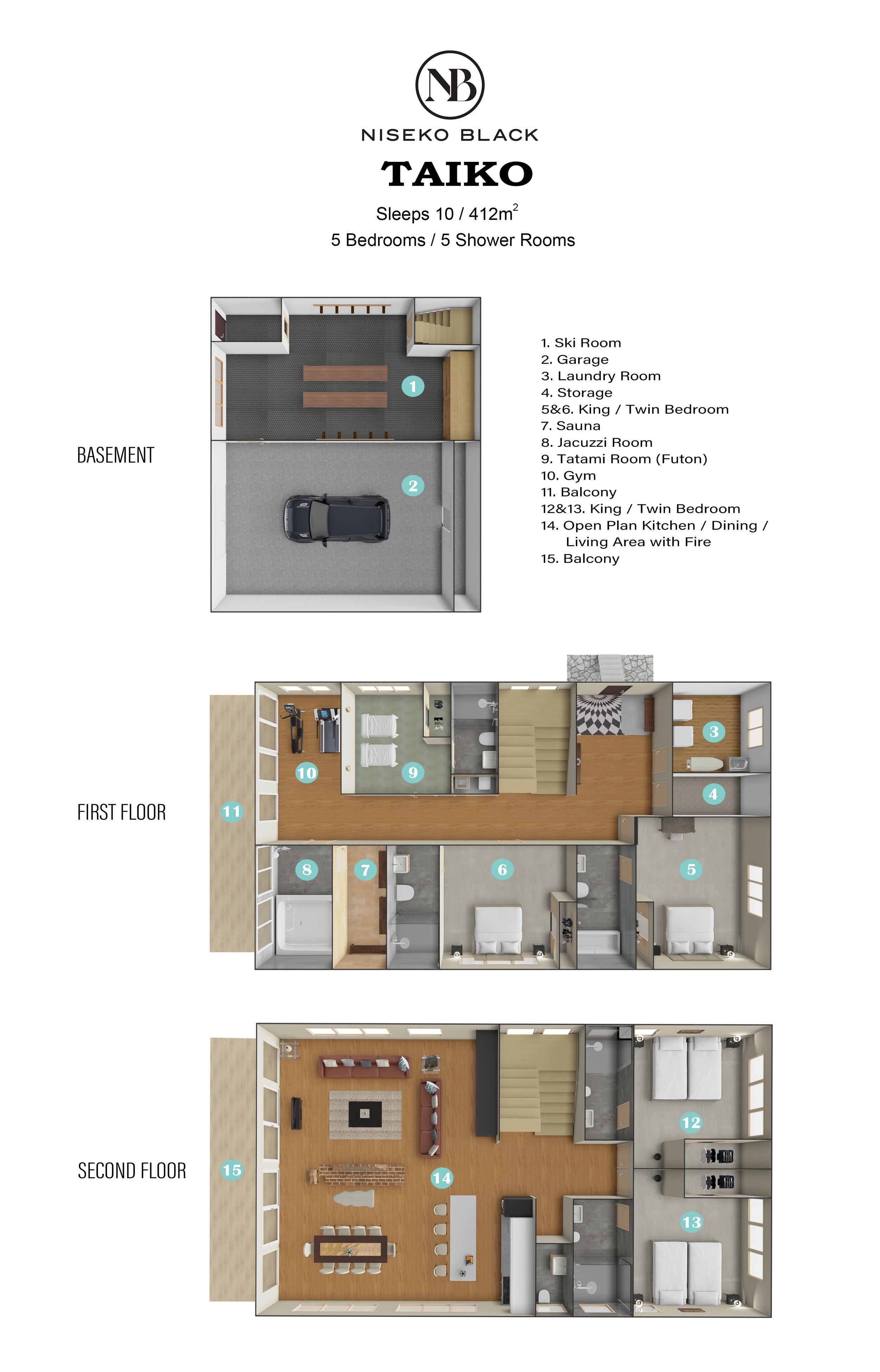 Taiko Floor Plan and Layout