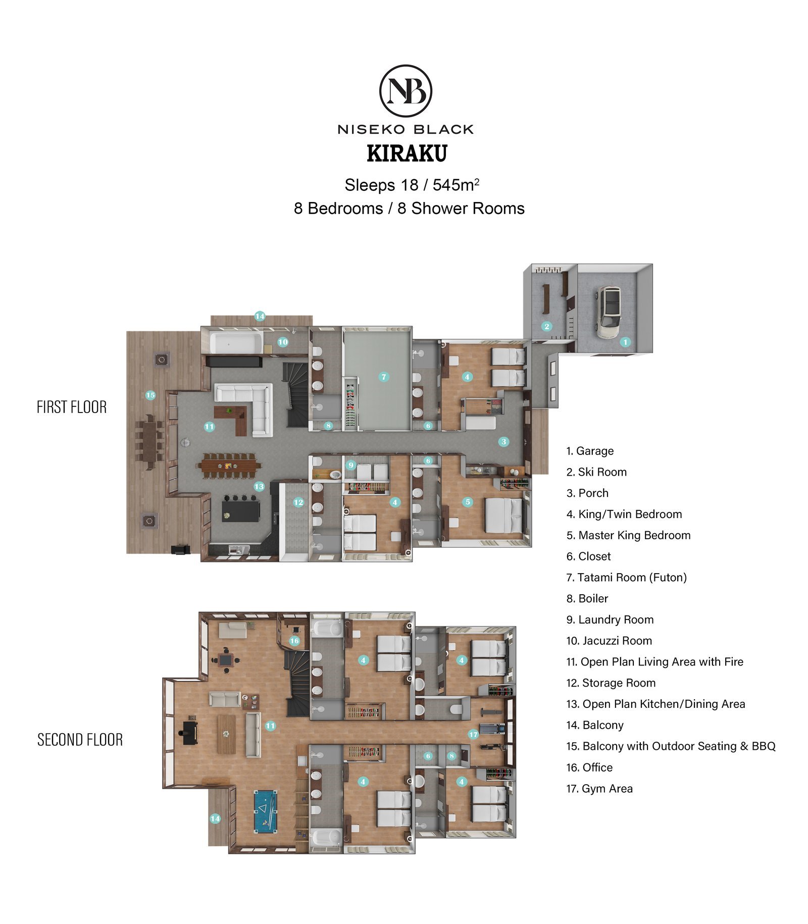 NISEKO BLACK Kikaru Floor Plan and Layout