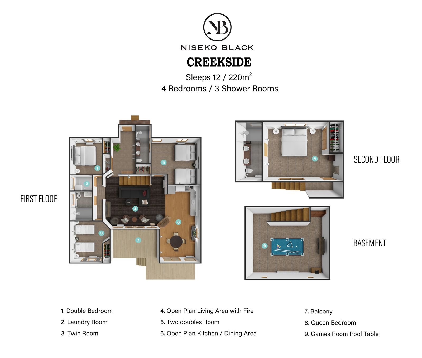 Creekside Floor Plan and Layout