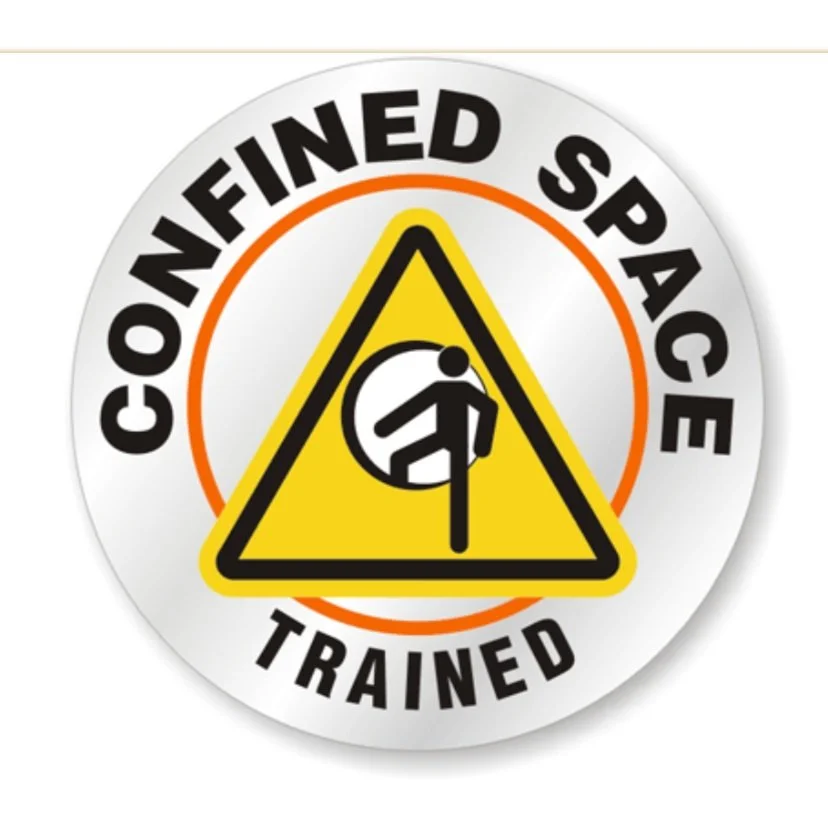 Confined spaces badge