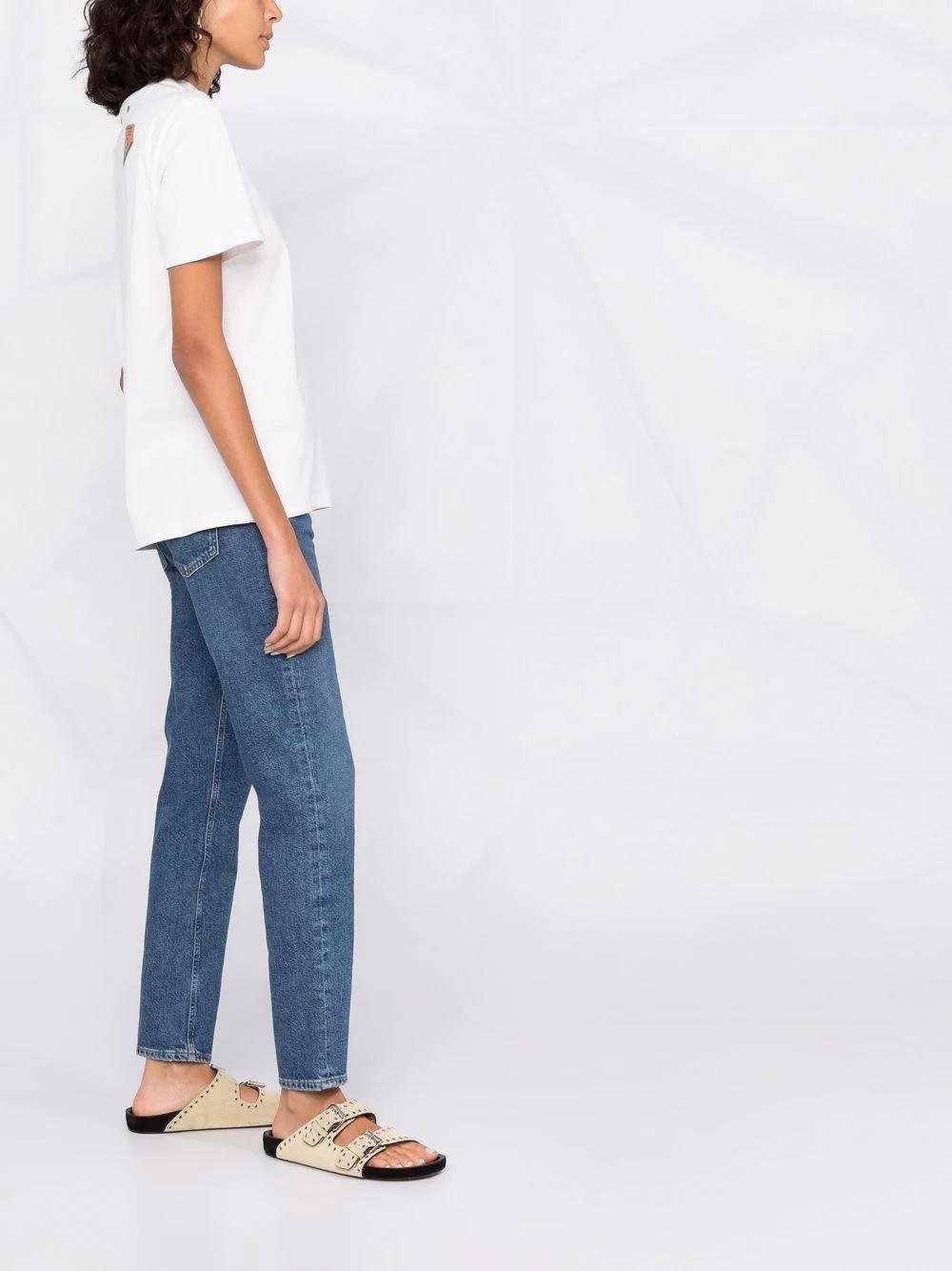 Sustainable high-rise straight-leg jeans from AGolde