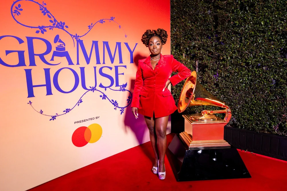 Guest on the red carpet at an awards house