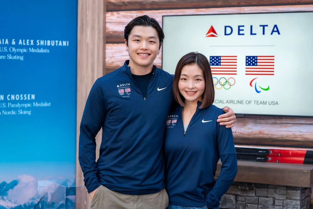 Athletes at a brand activation