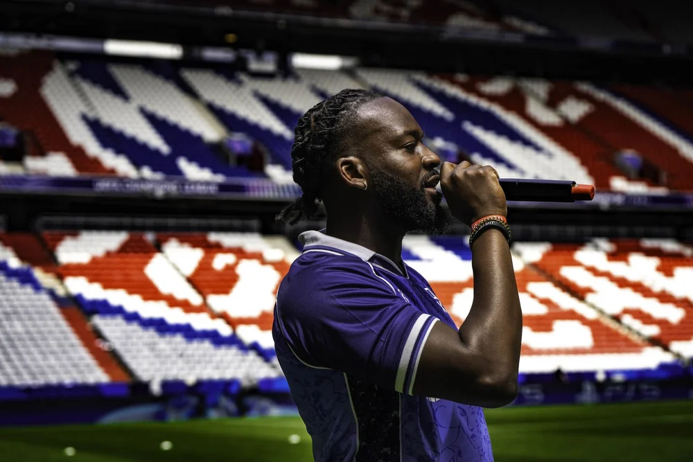 Performer in a stadium