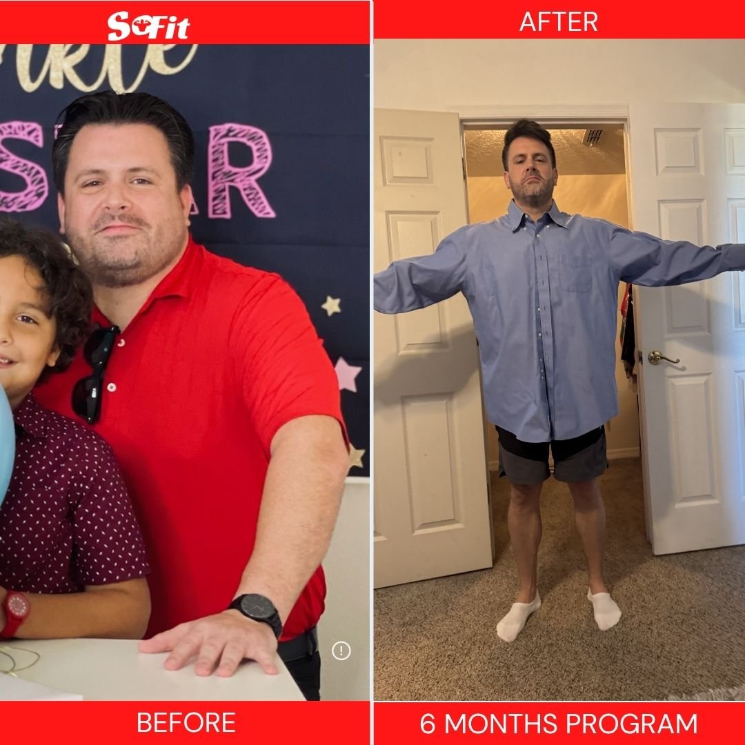 SoFit client Michael, a working dad in Orlando, after his personal training transformation