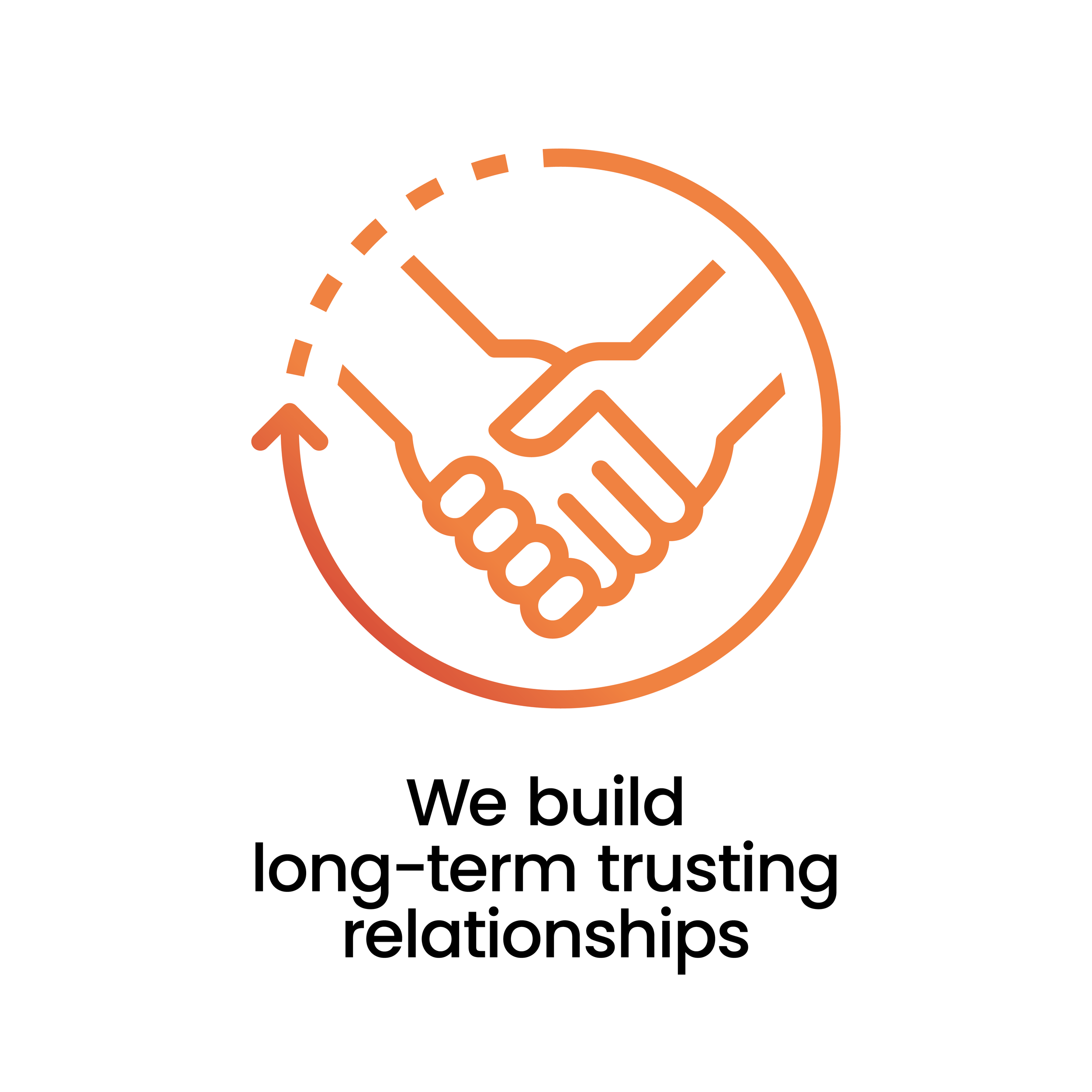 We build long-term trusting relationships