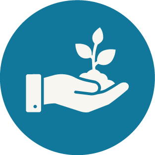 Icon representing leadership development