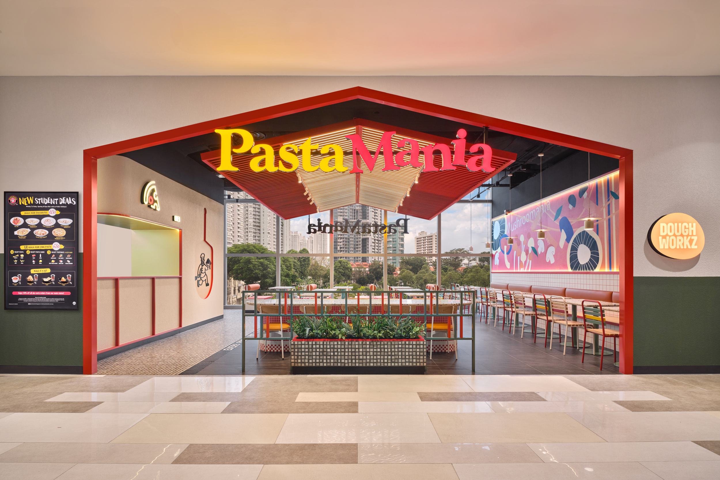 Inside the PastaMania outlet at City Square Mall