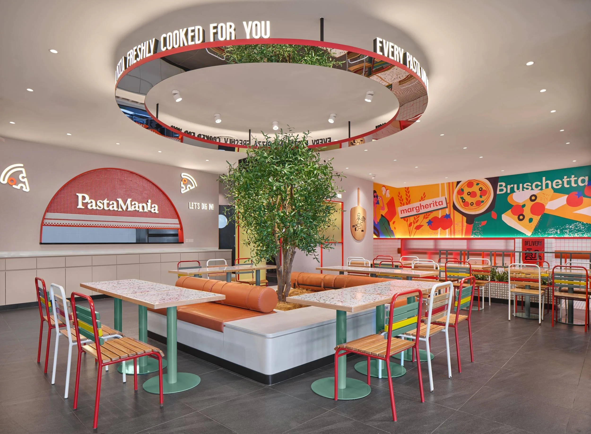 Inside the PastaMania outlet at Sengkang ActiveSG Sports Centre
