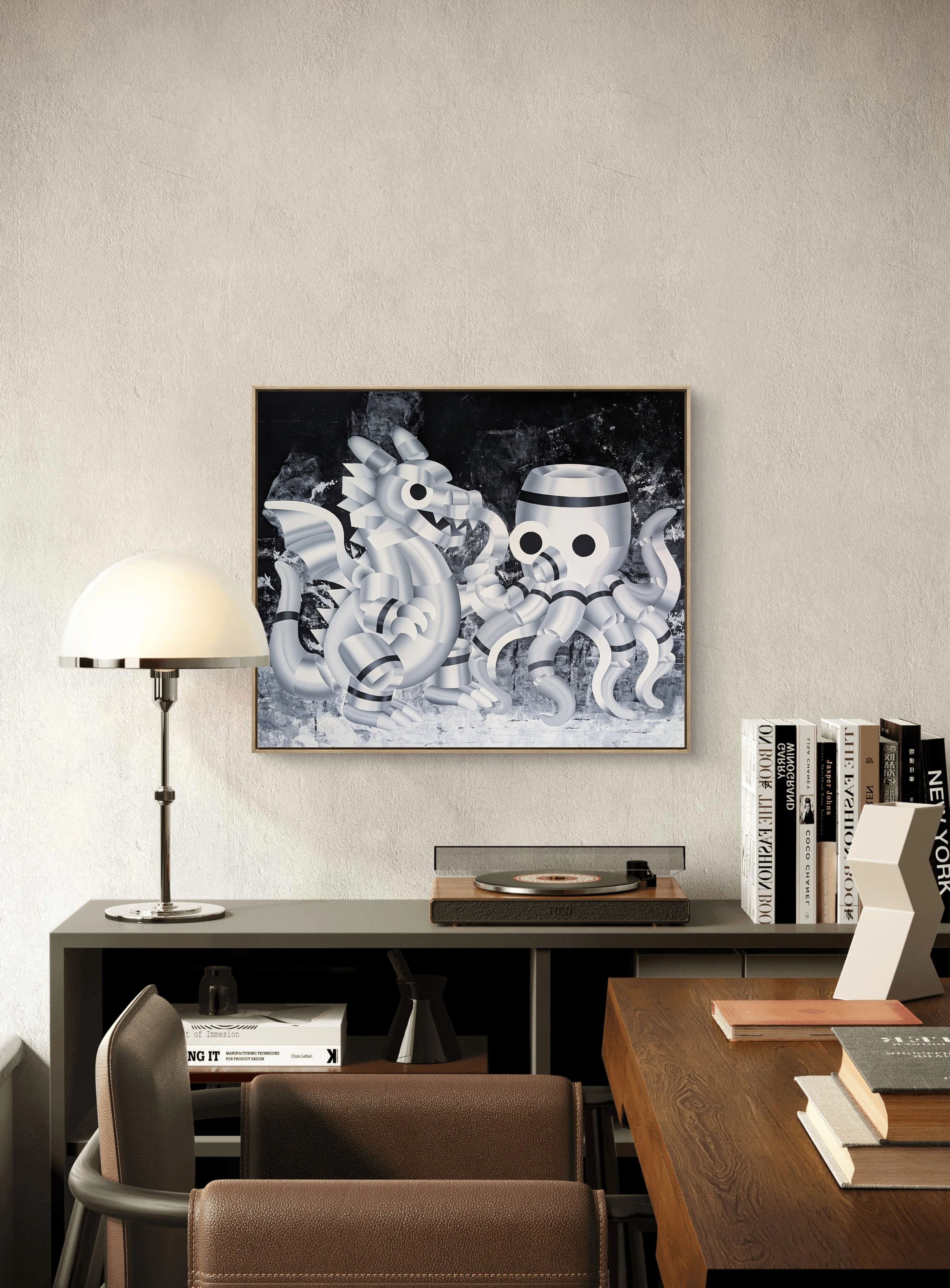 Interior View Dragon vs Kraken