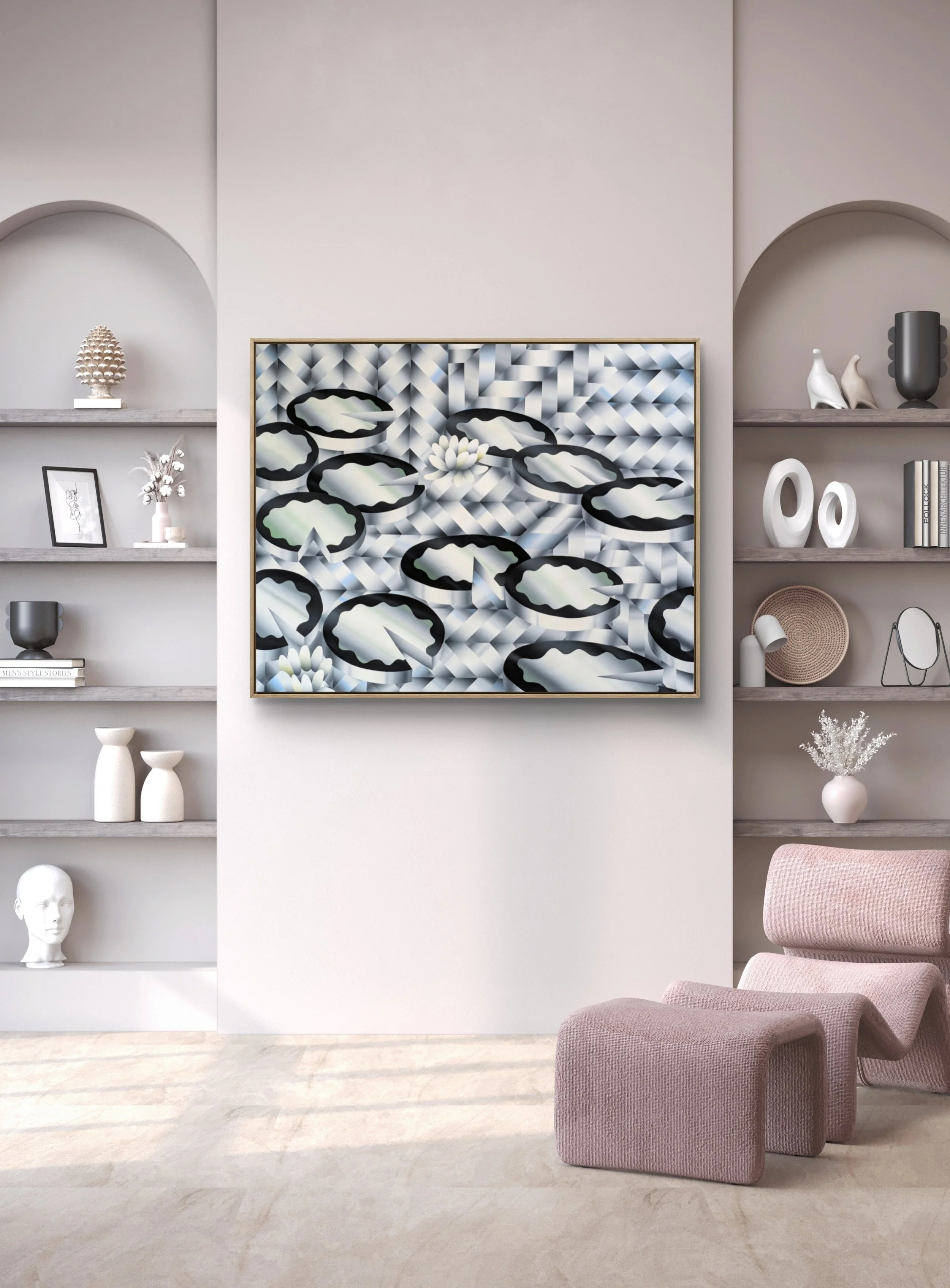 Interior View Water Lilies