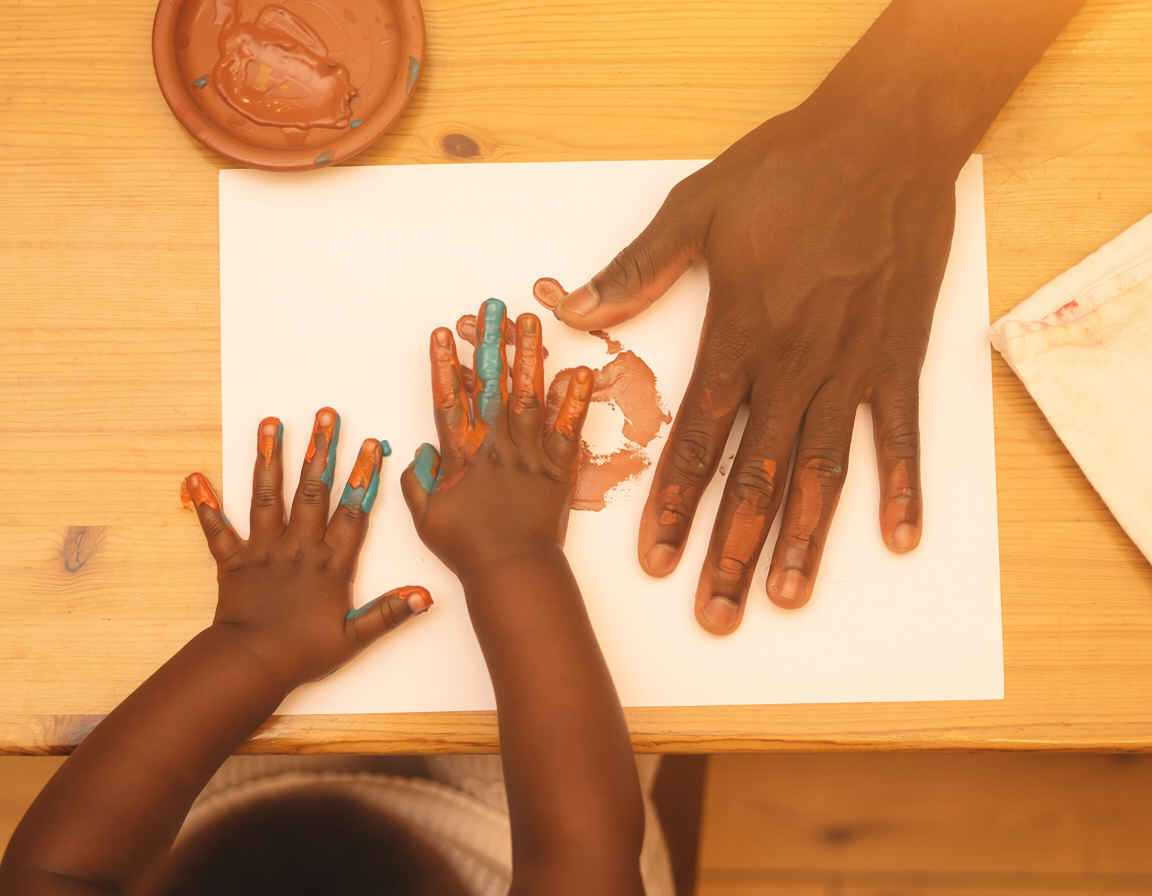The Rhythm Room — caregiver and child creating together