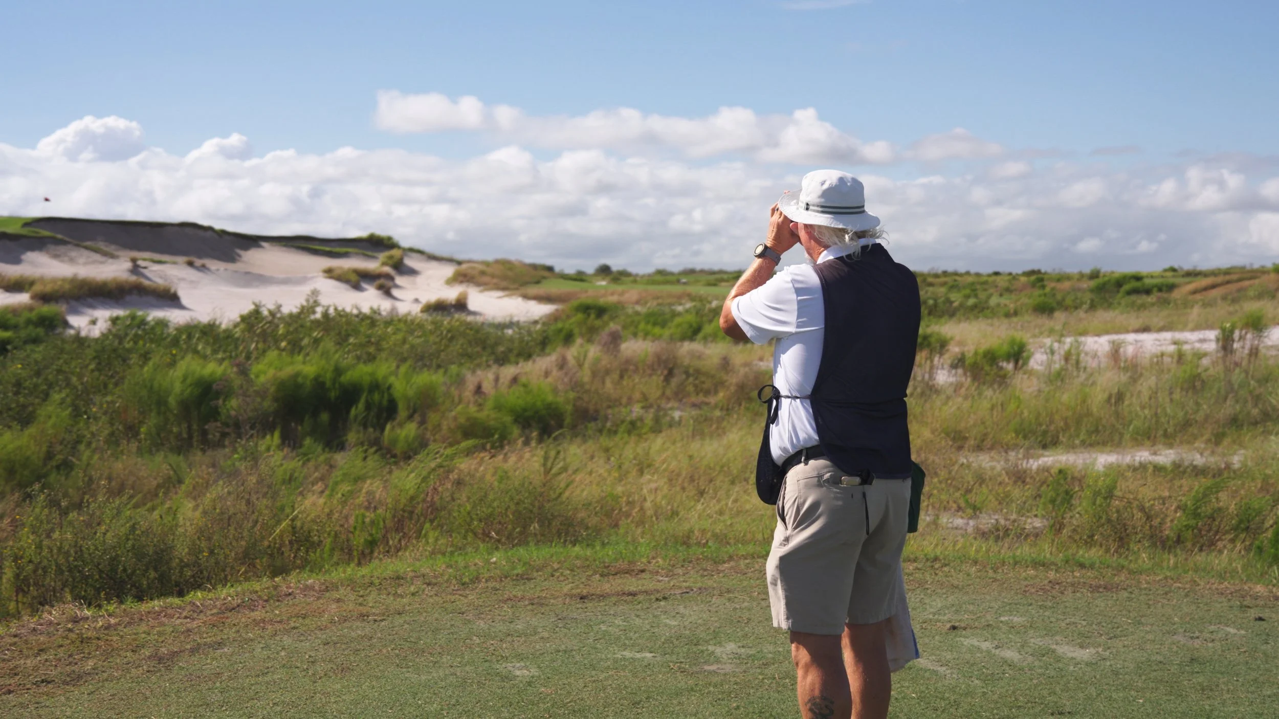 Golfer on the tee