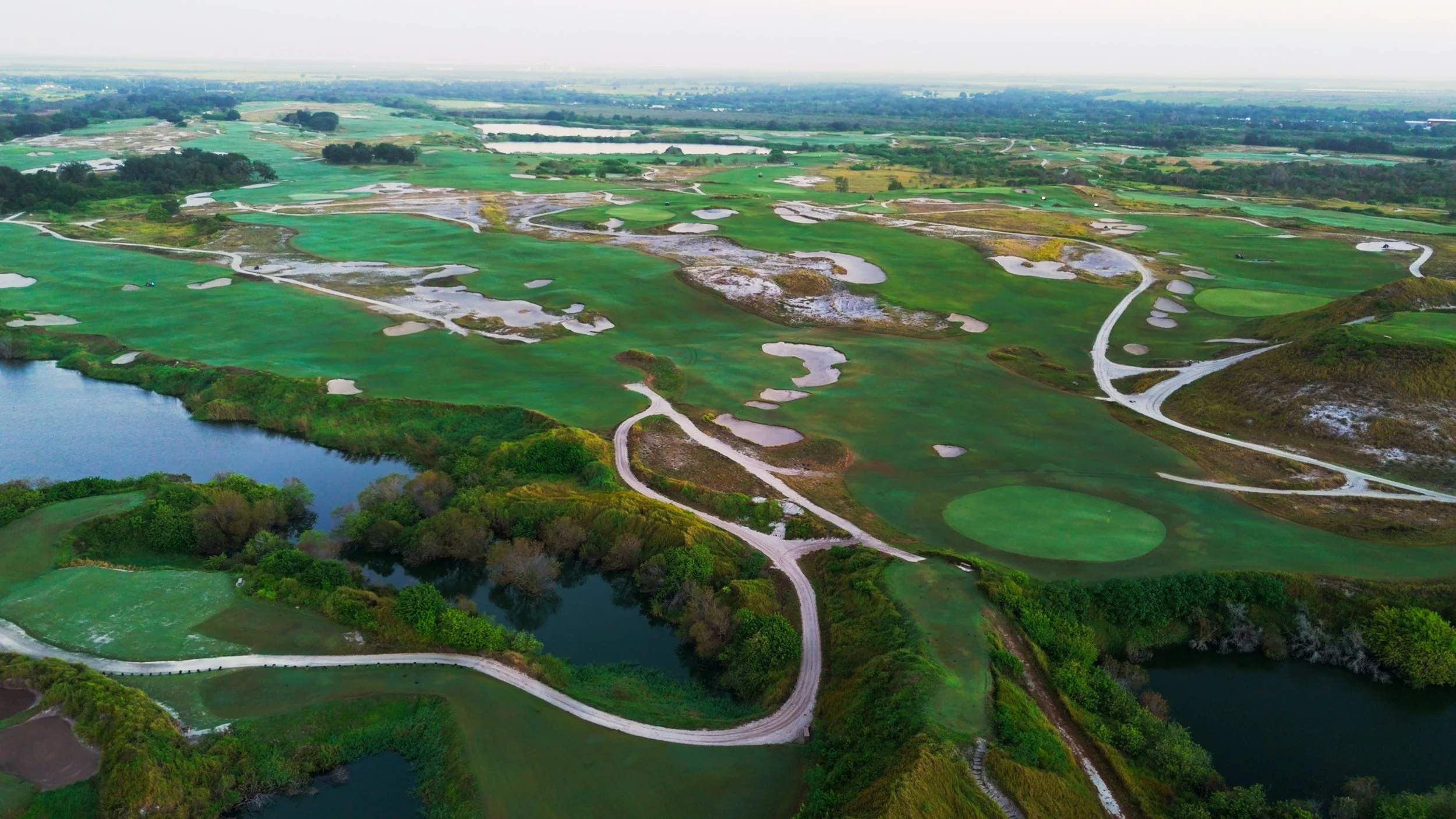 Aerial course panorama