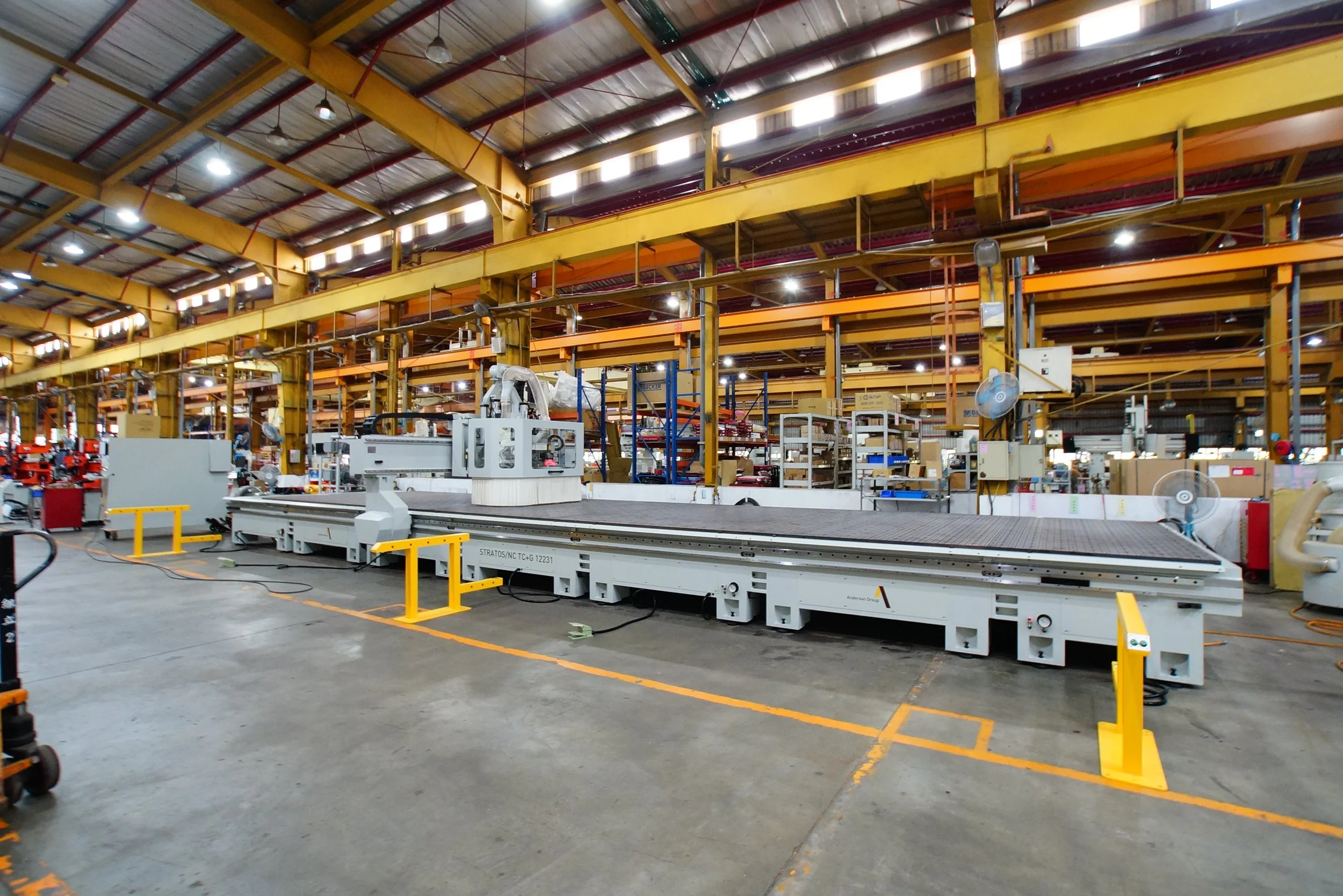 Anderson America CNC machine shop floor