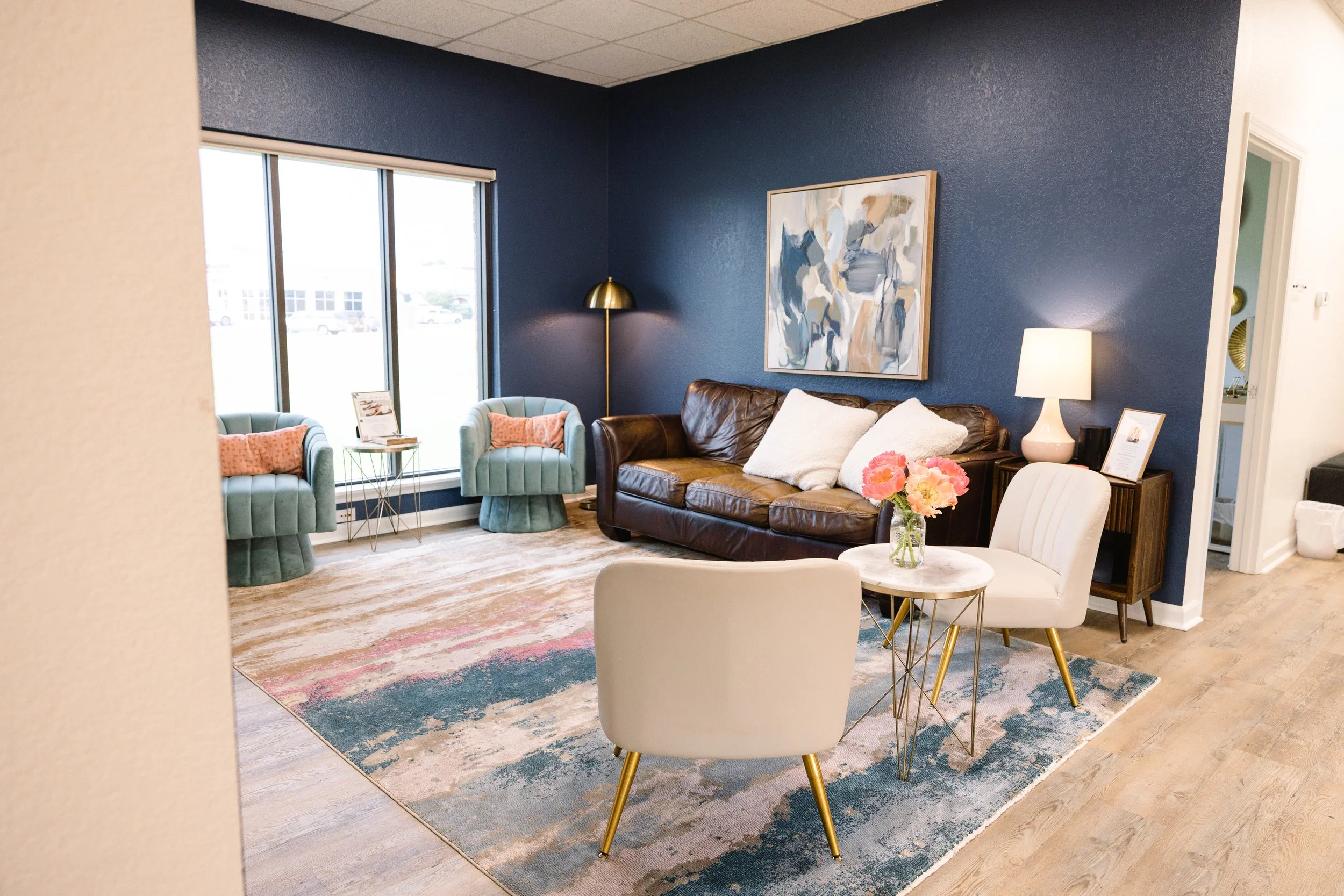 A therapist's bright office