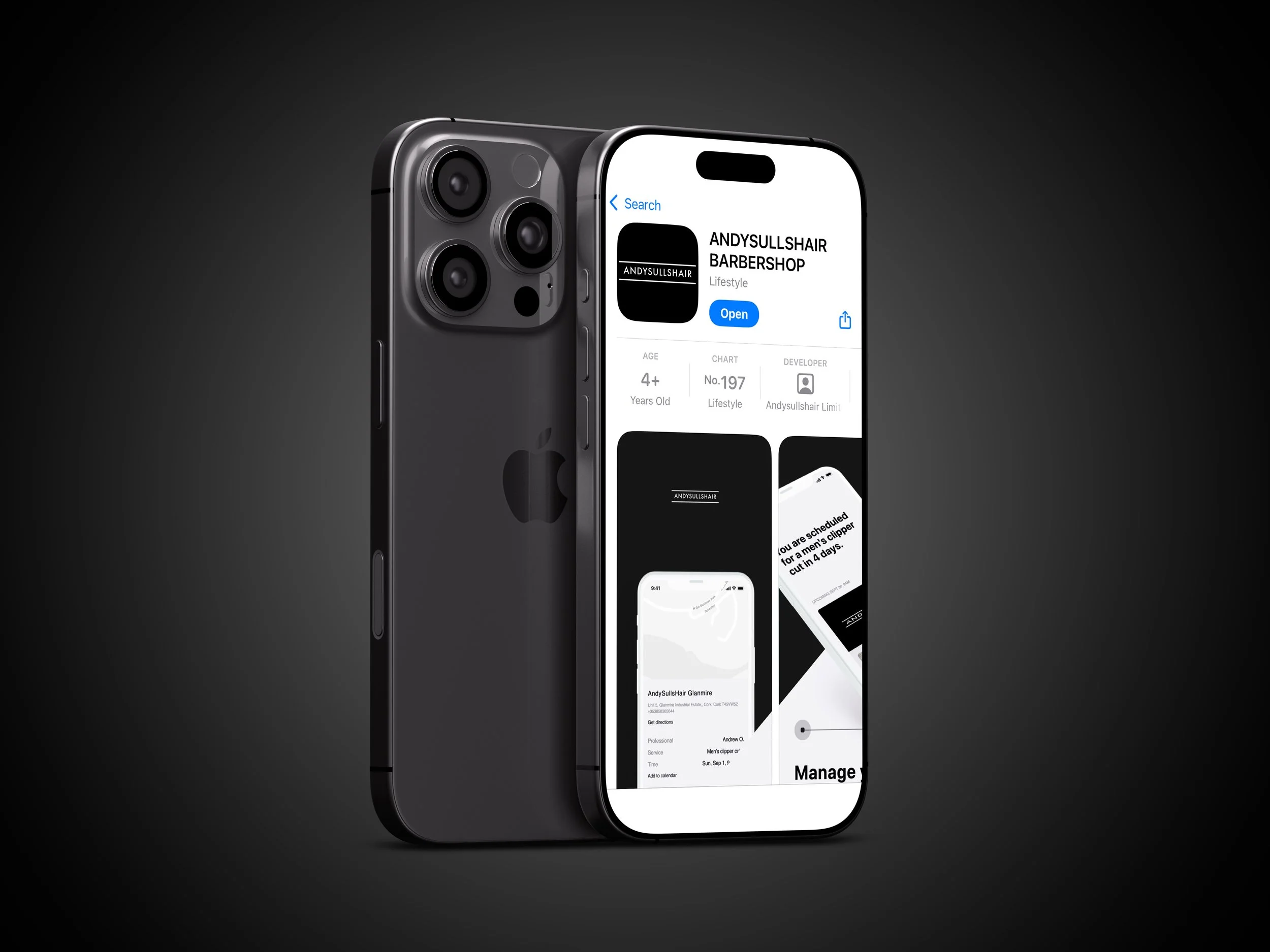 AndySullsHair Mobile App