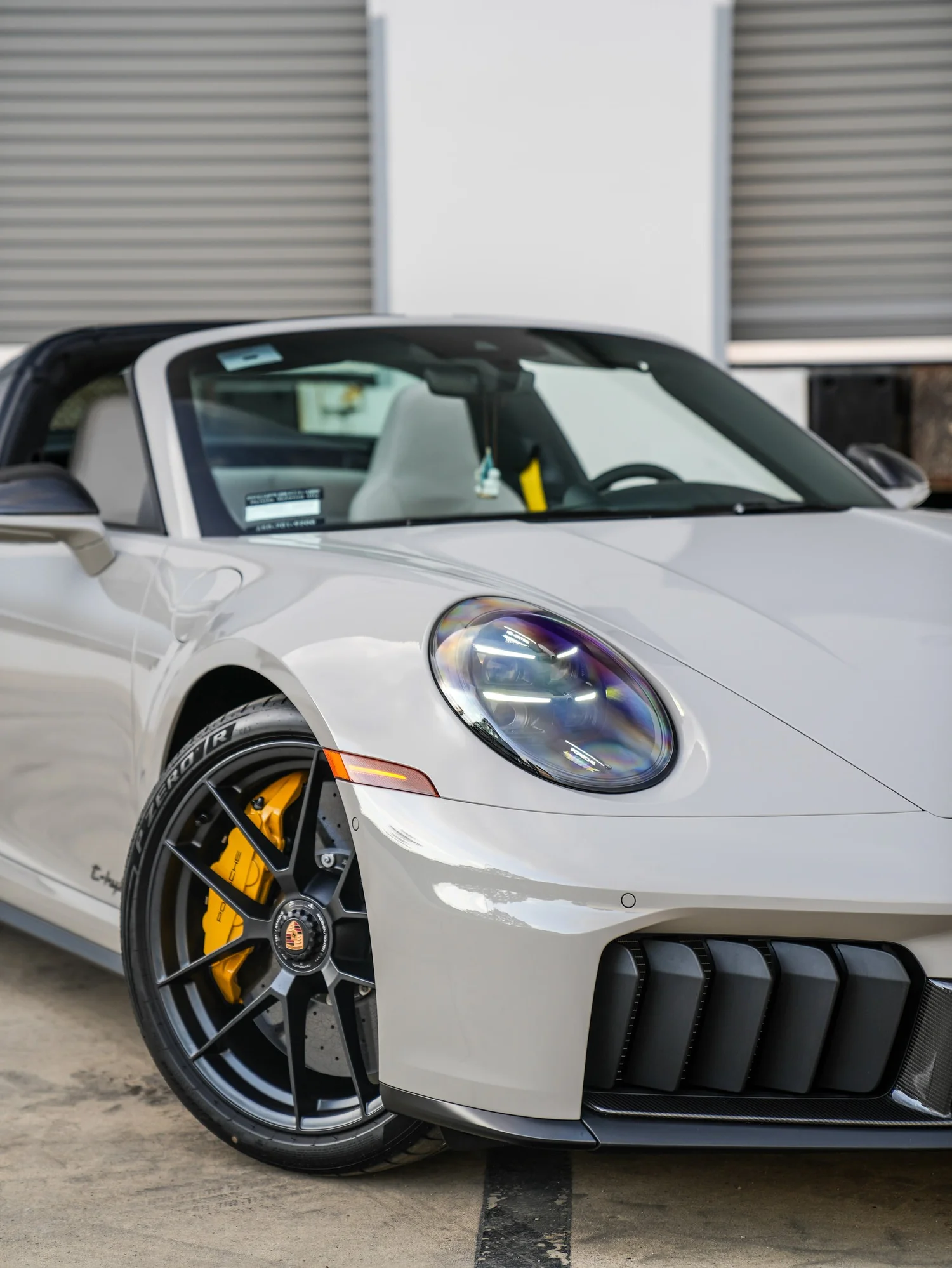 Porsche 911 Targa GTS PPF after Paint Protection Film (PPF), front wheel and body view