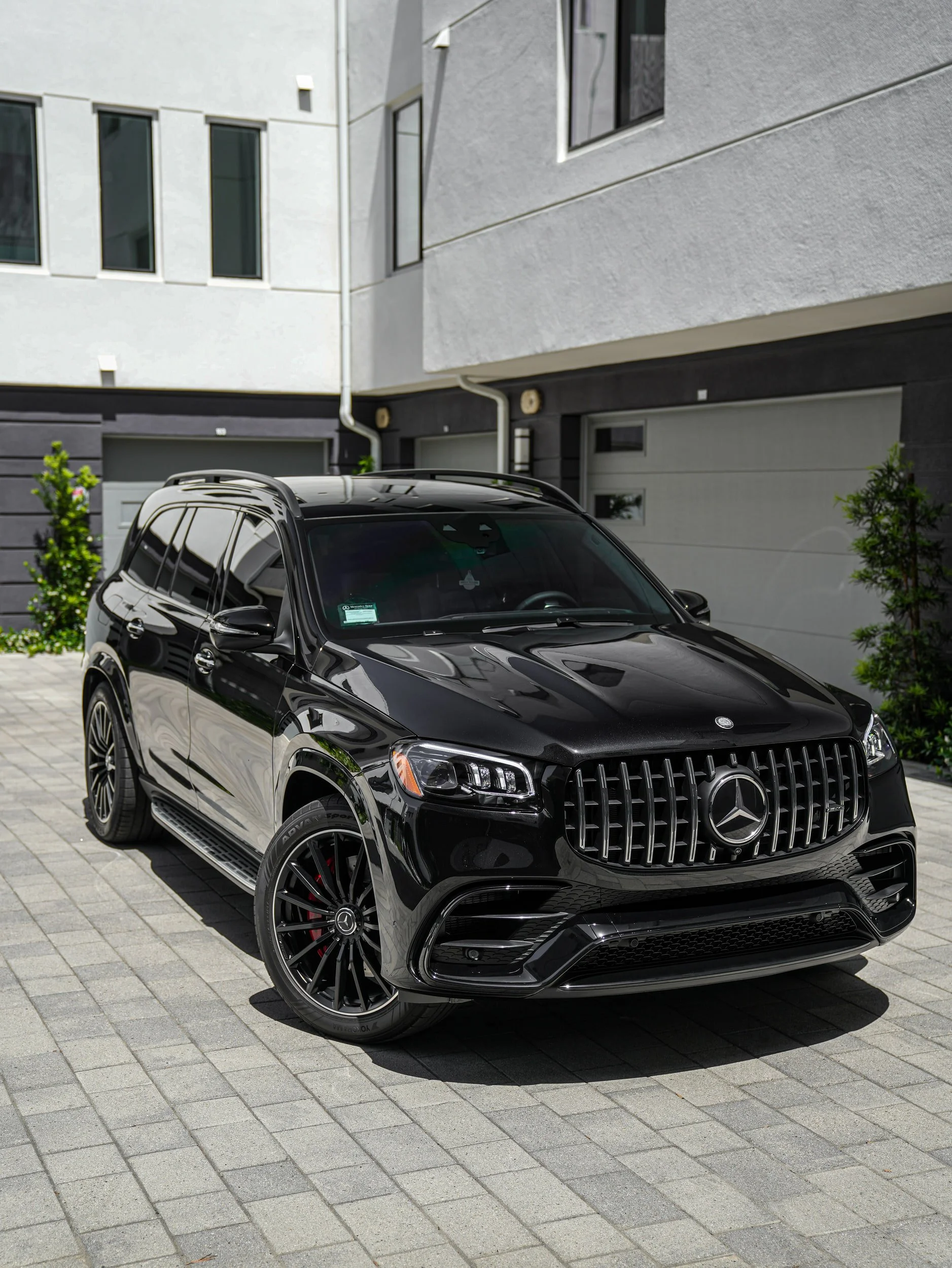 Mercedes-AMG GLS 63 after paint protection film and window tint in Irvine