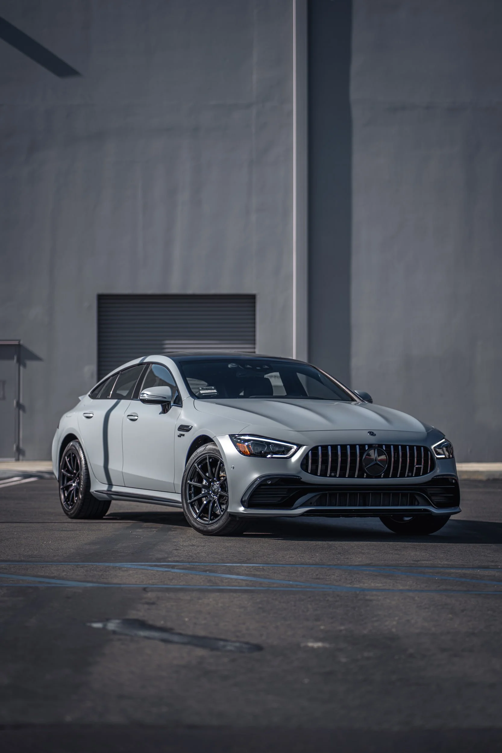 Mercedes-AMG GT 53 Avery Battleship Grey Vinyl Wrap — Vinyl Wrap