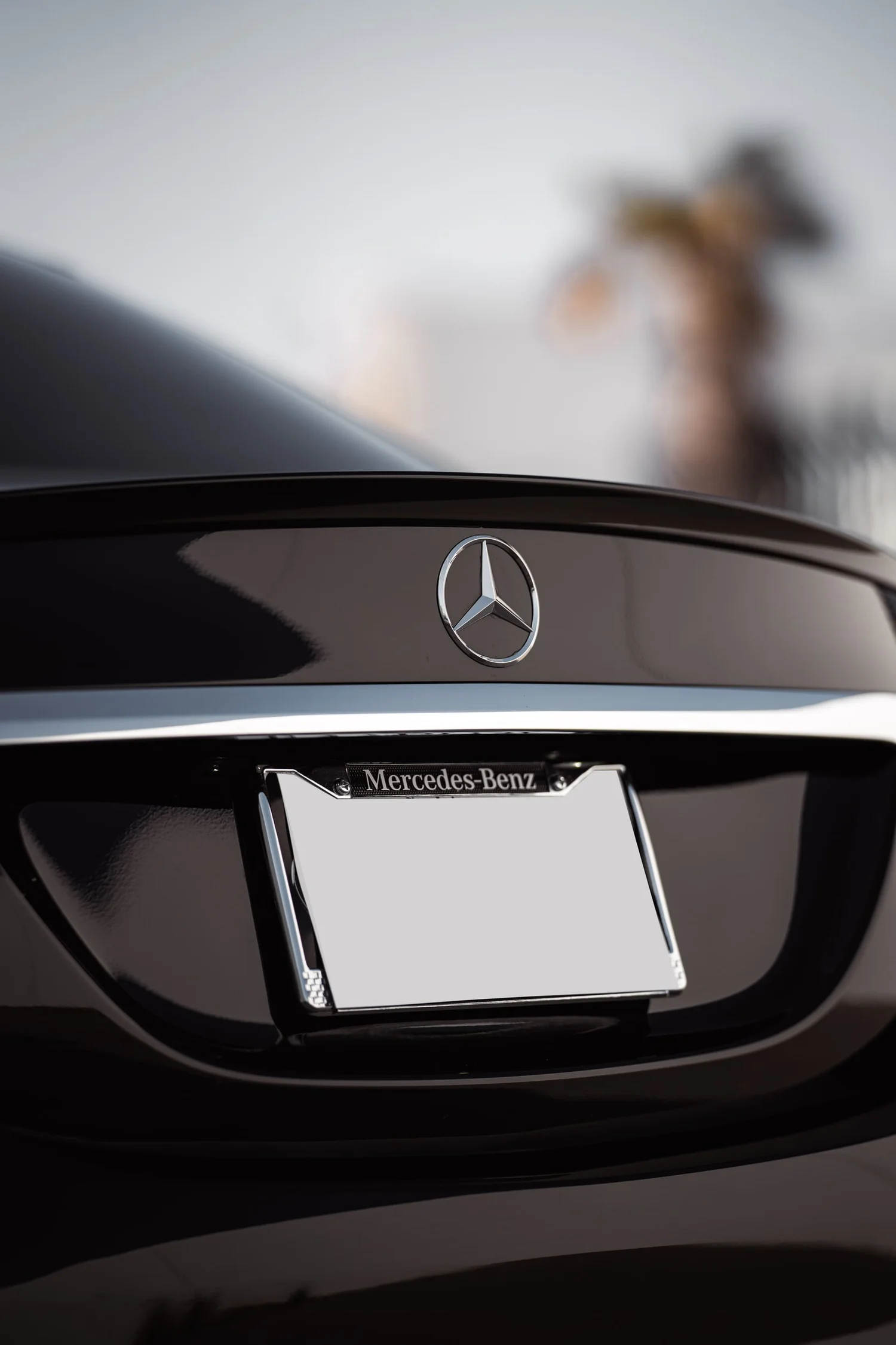 Mercedes-Benz C 300 after Window Tint, Ceramic Coating and Wheel Powder Coating, close rear view
