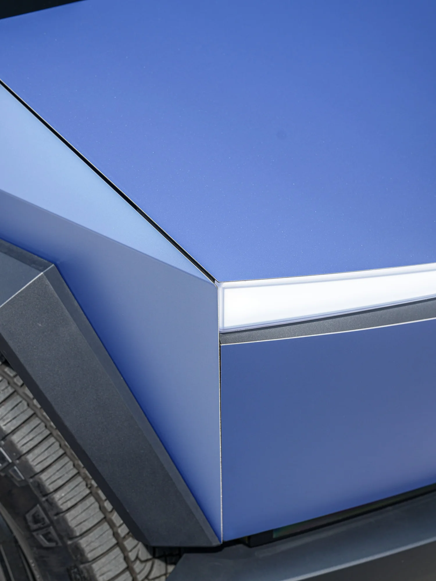 Completed Tesla Cybertruck Matte Blue project in Irvine