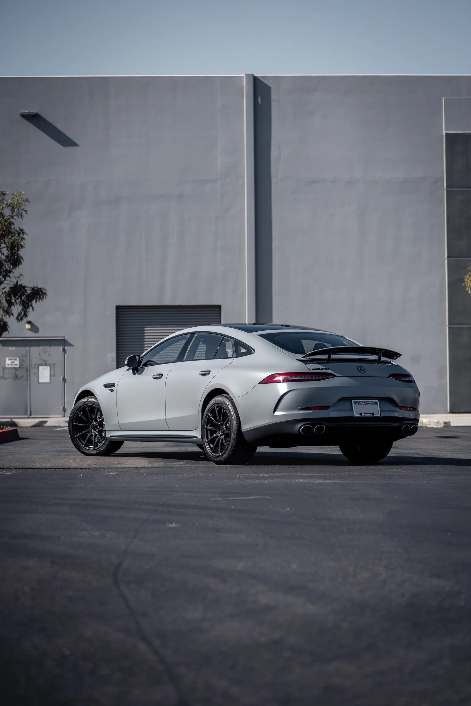 Completed Mercedes-AMG GT 53 Avery Battleship Grey project in Irvine