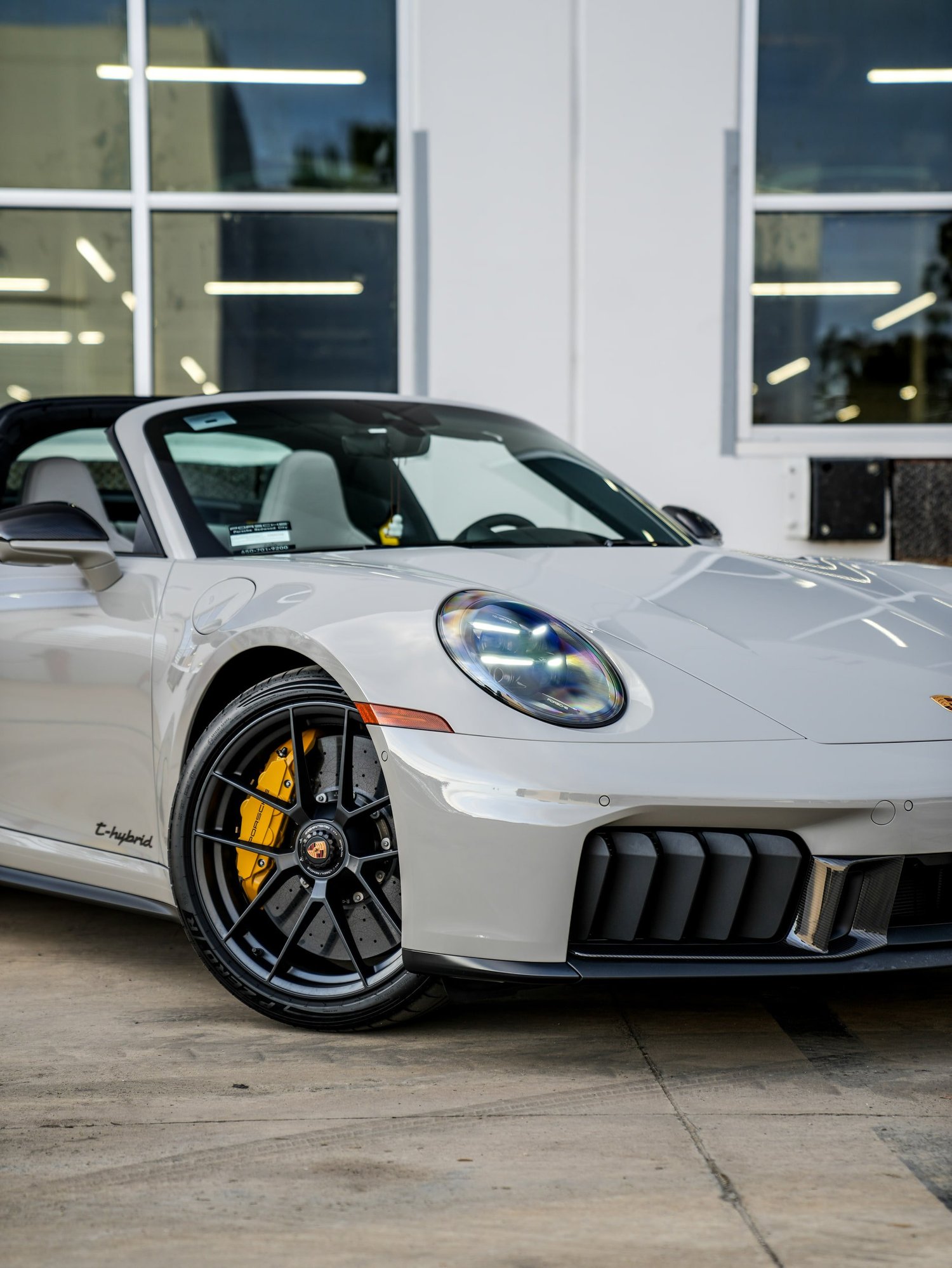 Porsche 911 Targa GTS PPF after Paint Protection Film (PPF), front-right three-quarter view