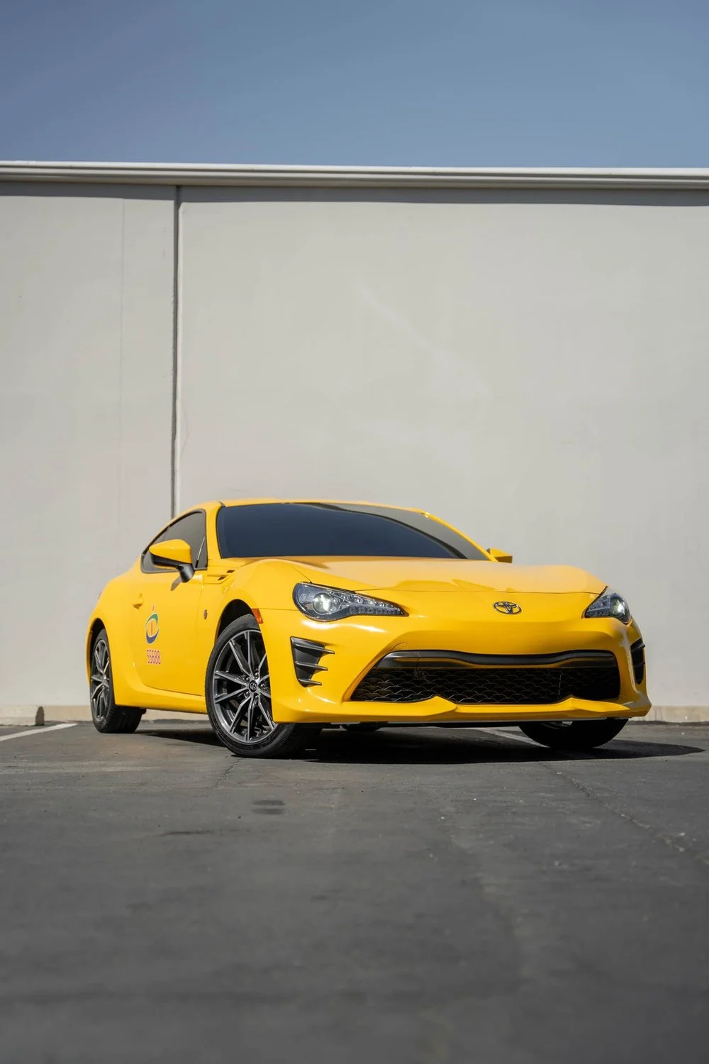 Toyota 86 Signal Yellow Vinyl Wrap — Signal Yellow Vinyl Wrap