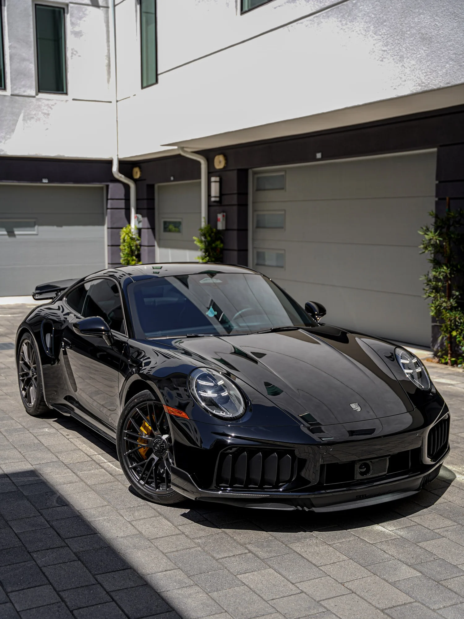 Porsche 911 Turbo S after Paint Protection Film (PPF), Window Tint and Ceramic Coating, front-right three-quarter view