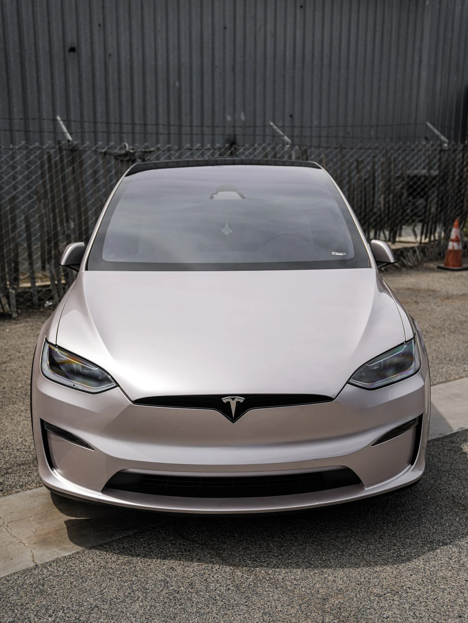 Completed Tesla Model X Champagne Gold project in Irvine